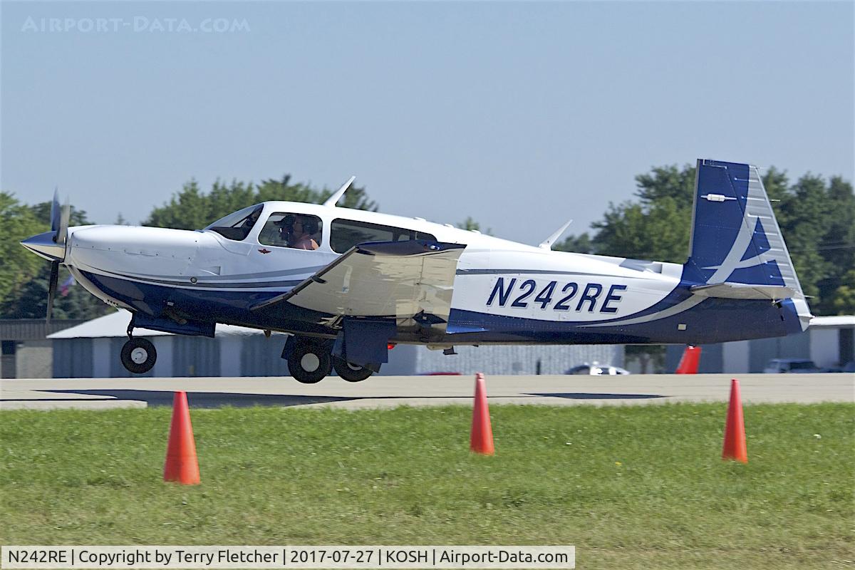 N242RE, 2007 Mooney M20TN Acclaim C/N 31-0020, At 2017 EAA AirVenture at Oshkosh