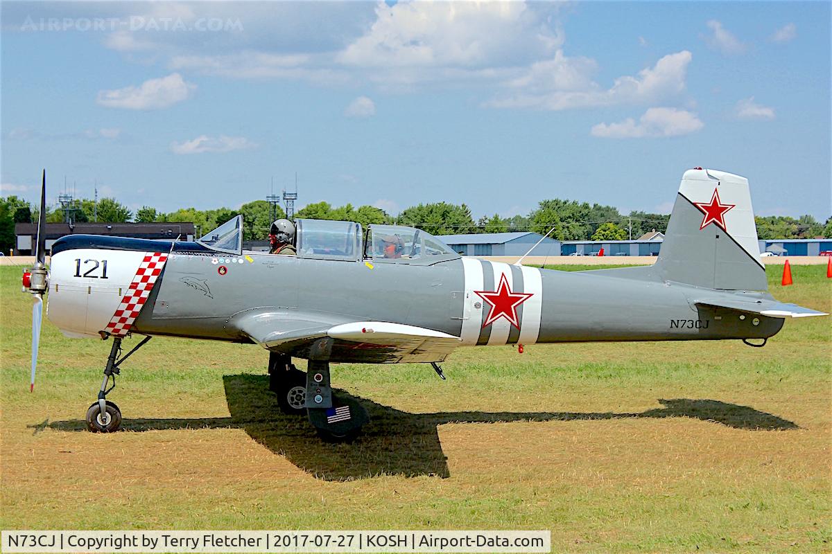 N73CJ, 1973 Nanchang CJ-6A C/N 2951231, At 2017 EAA AirVenture at Oshkosh