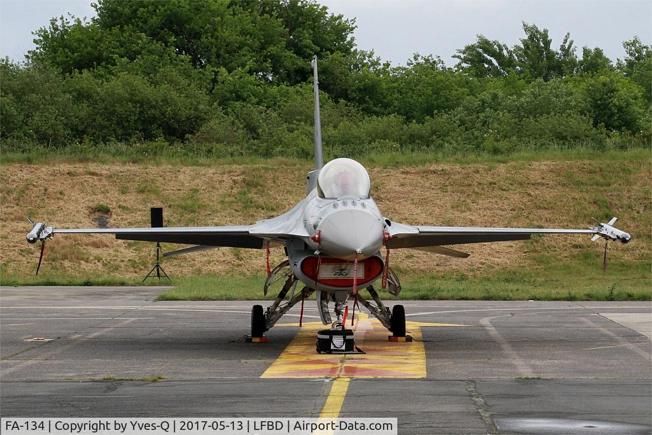 FA-134, SABCA F-16AM Fighting Falcon C/N 6H-134, Belgian Air Force SABCA F-16AM Fighting Falcon, Flight line, Bordeaux-Mérignac BA 106 (LFBD-BOD) Open day 2017