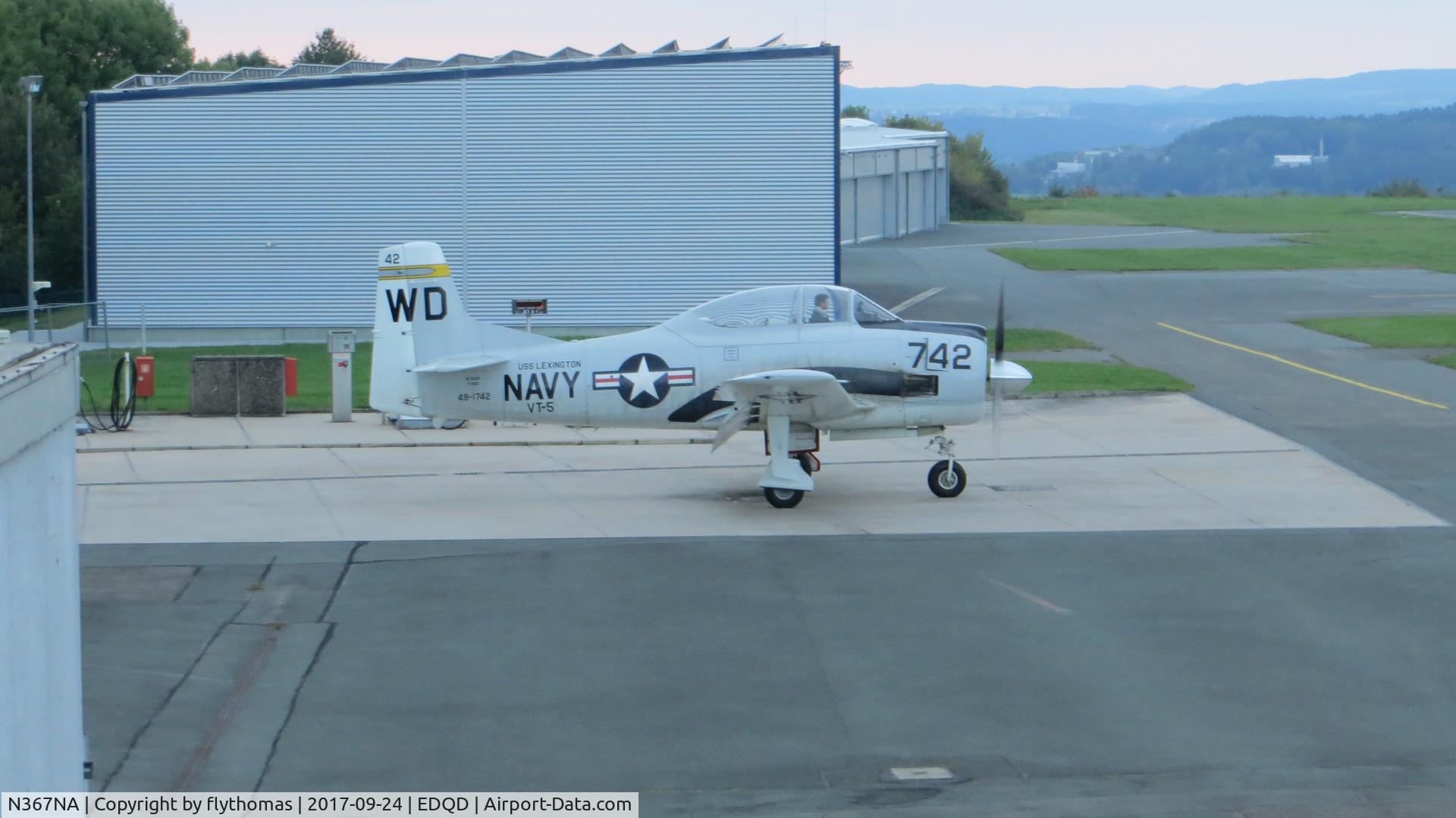N367NA, 1950 North American T-28A Trojan C/N 174-367, North American T-28 Bayreuth Flugplatz ,Bindlacher Berg