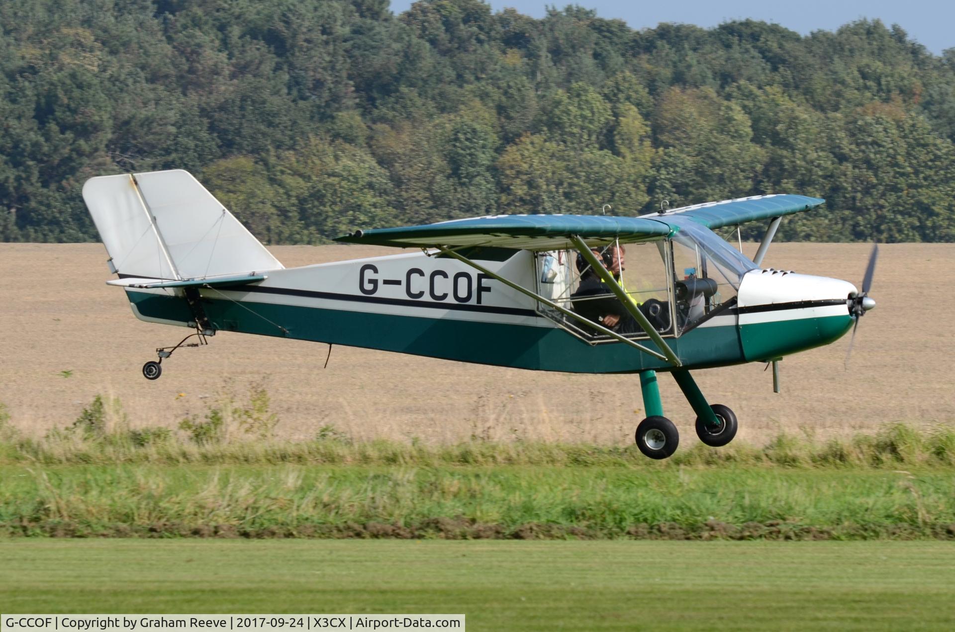 G-CCOF, 2004 Rans S-6ESA Coyote II C/N PFA 204-14037, Landing at Northrepps.