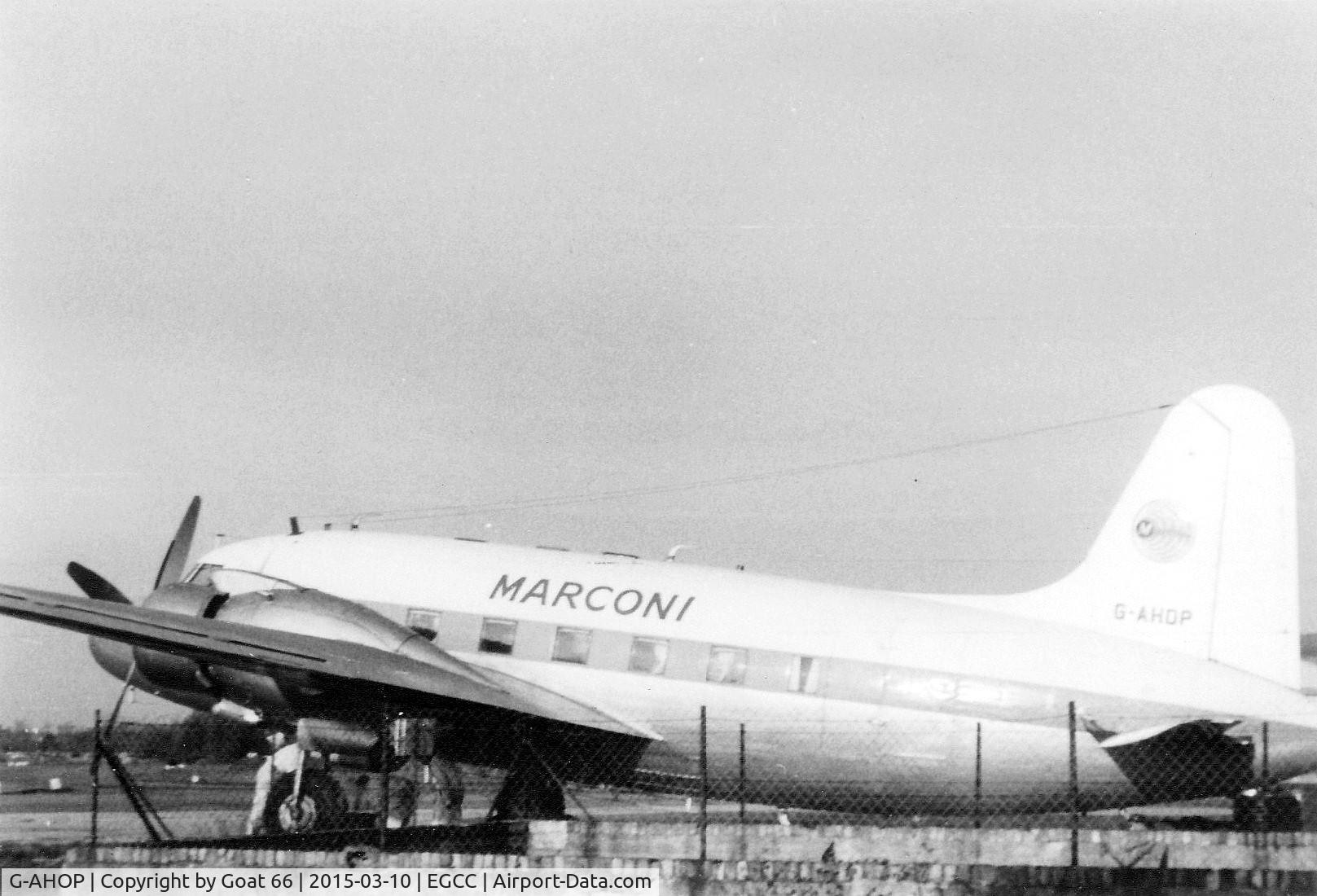 G-AHOP, 1946 Vickers 498 Viking 1 C/N 117, G-AHOP Viking 1A Marconi at Ringway June 1959