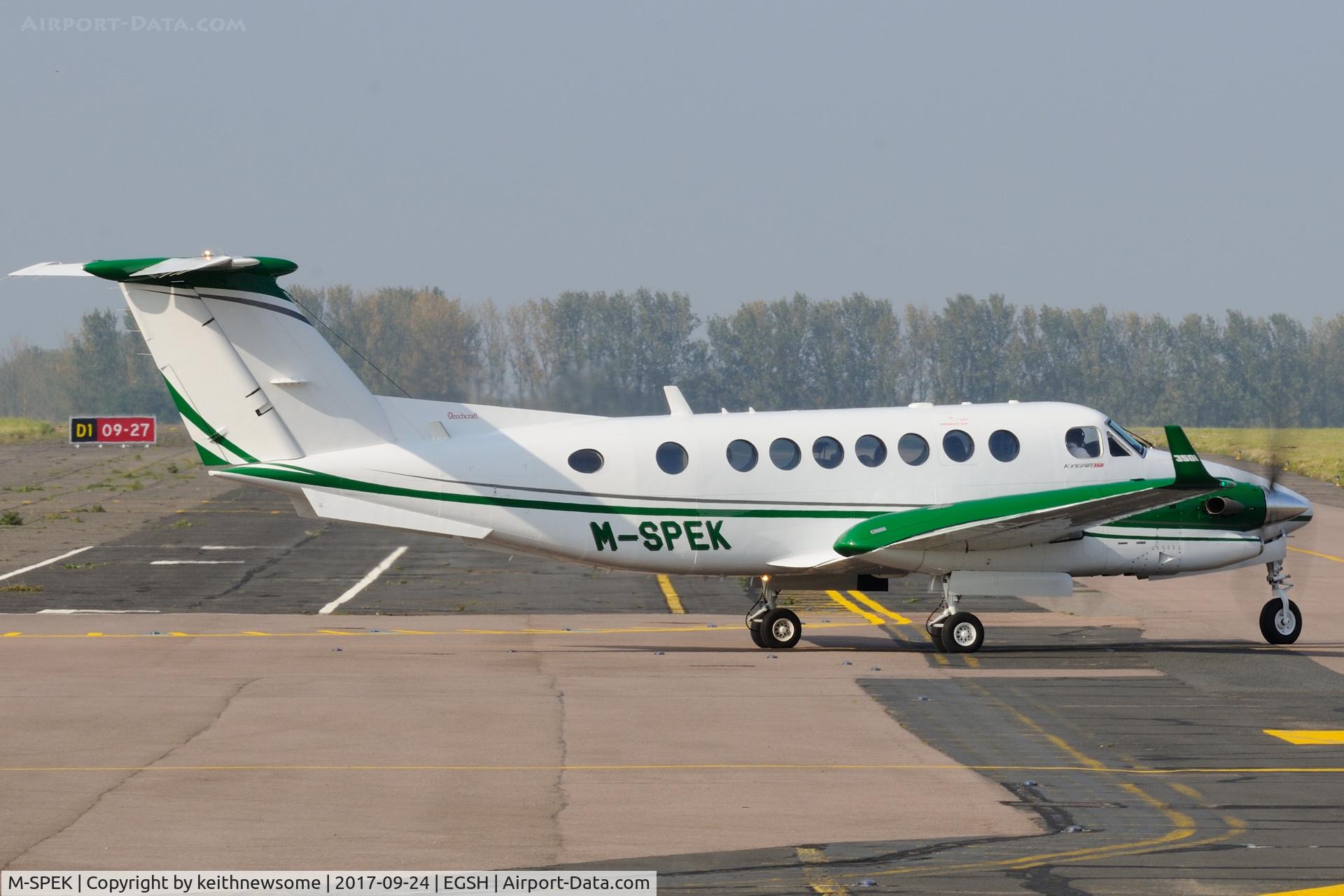 M-SPEK, 2013 Beech B300 (B350i) King Air King Air C/N FL-959, Regular Visitor.
