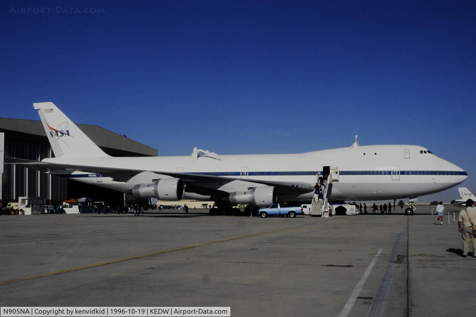 N905NA, 1970 Boeing 747-123 C/N 20107, On static display at the Edwards Open House 1996.