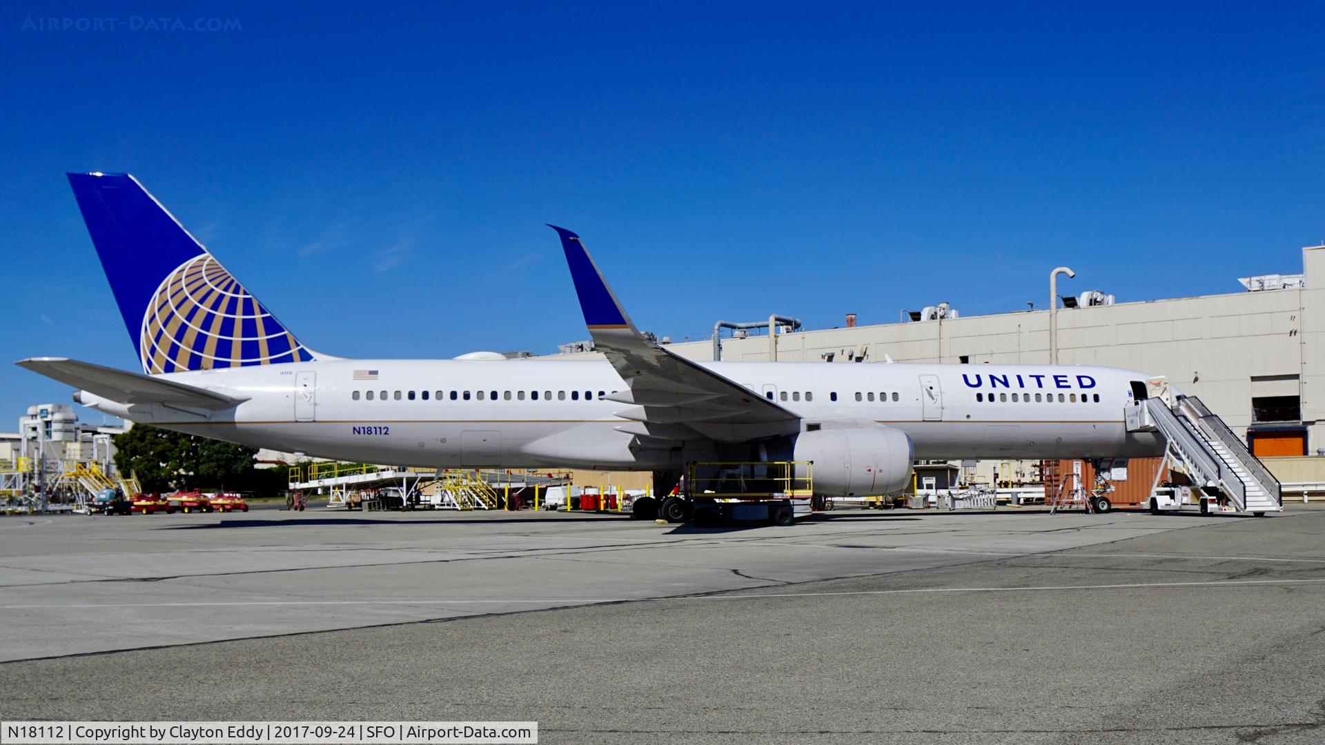 N18112, 1995 Boeing 757-224 C/N 27302, SFO 2017.