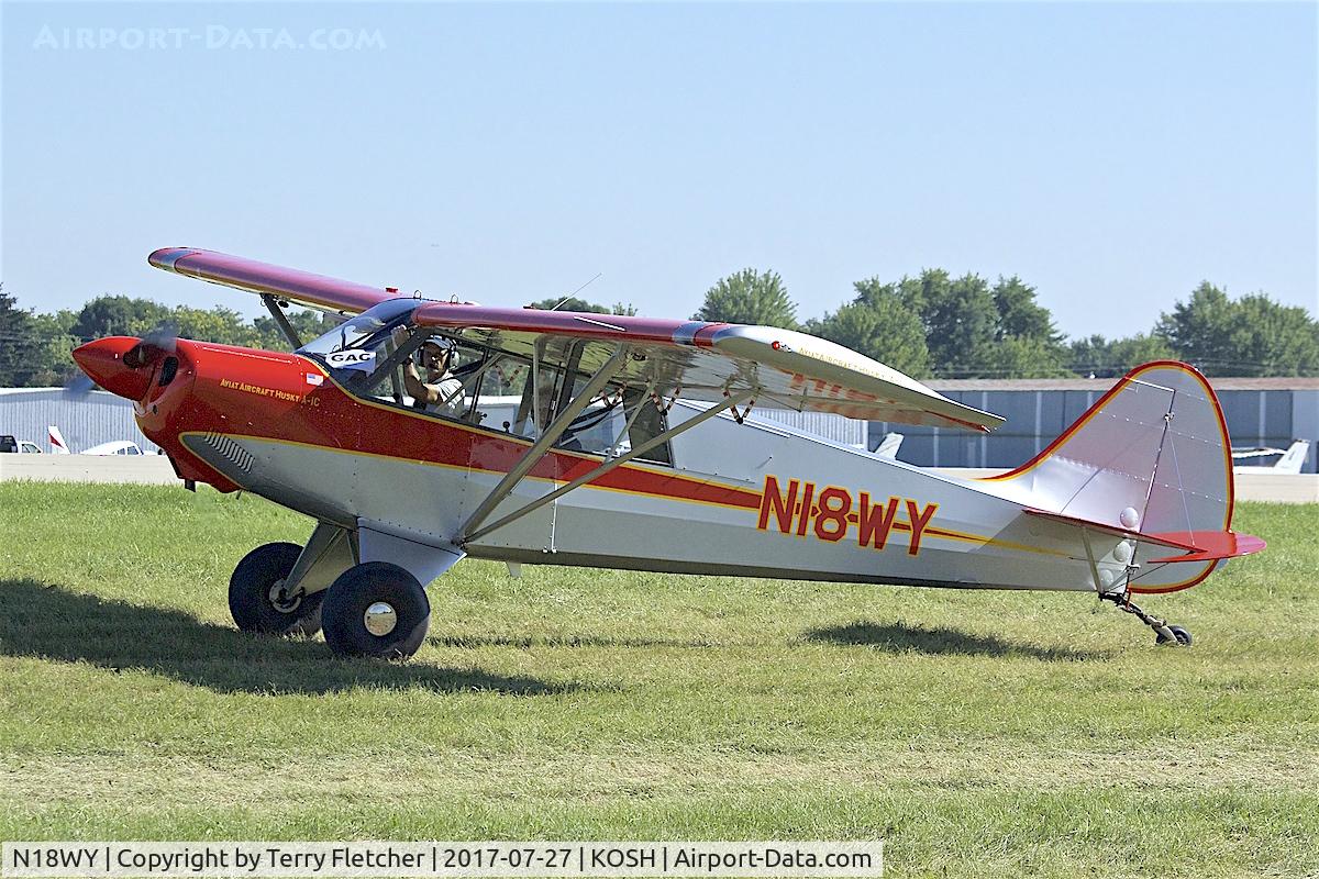 N18WY, 2008 Aviat A-1C-180 Husky C/N 3038, At 2017 EAA AirVenture at Oshkosh