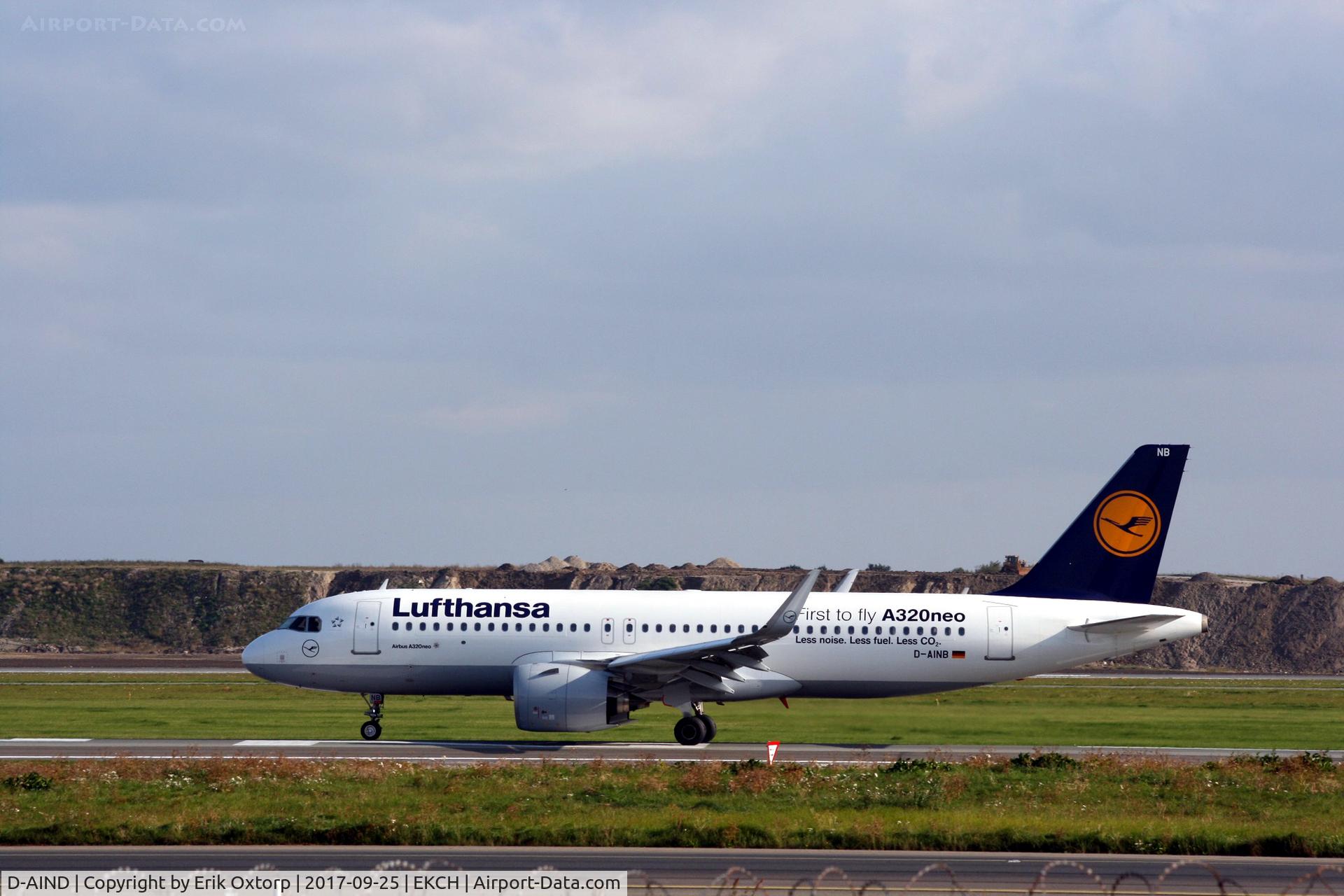 D-AIND, 2016 Airbus A320-271NEO C/N 7078, D-AIND landed rw 04L