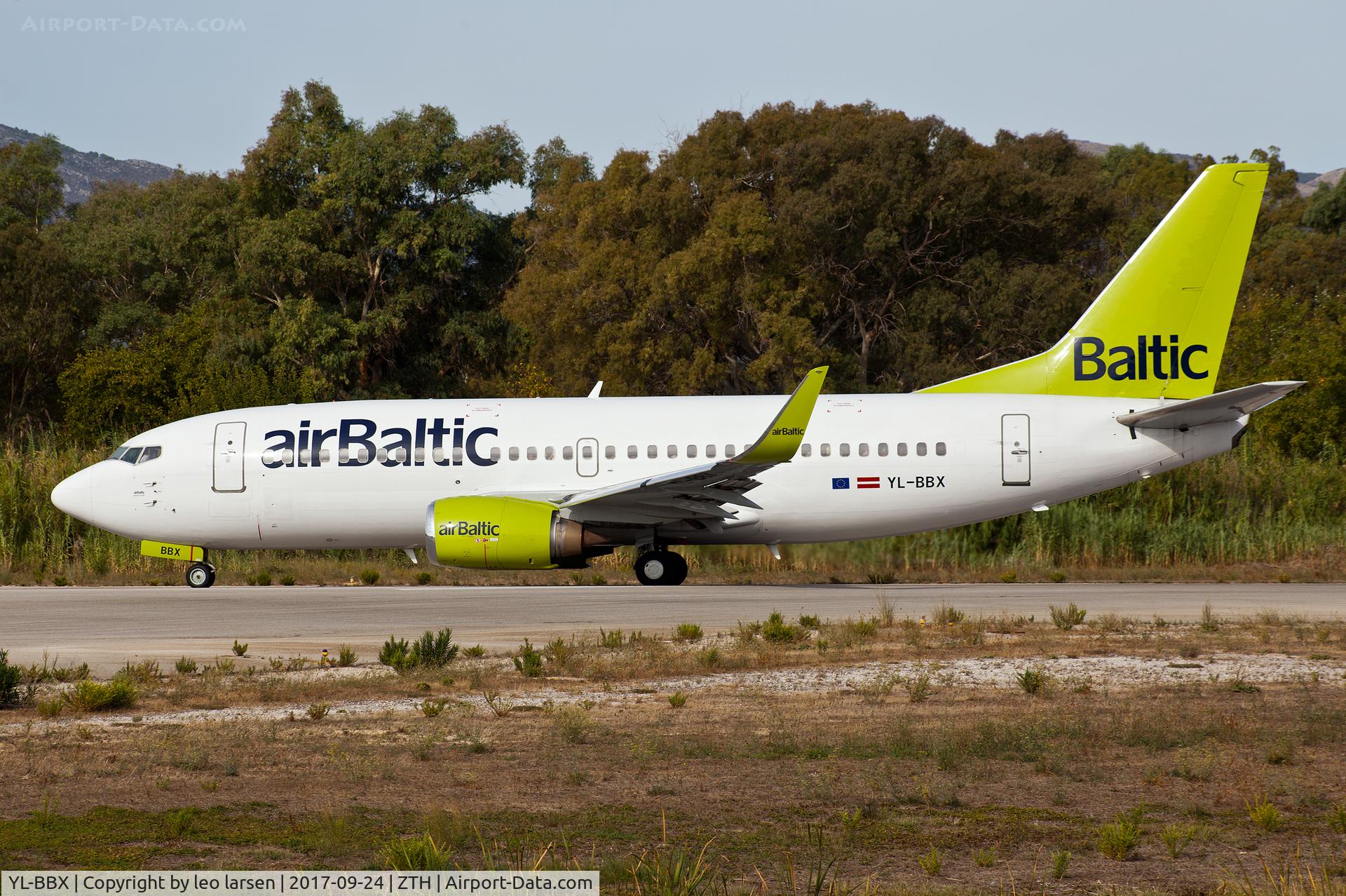 YL-BBX, 1999 Boeing 737-36Q C/N 30334, Zakynthos Greece 24.9.2017