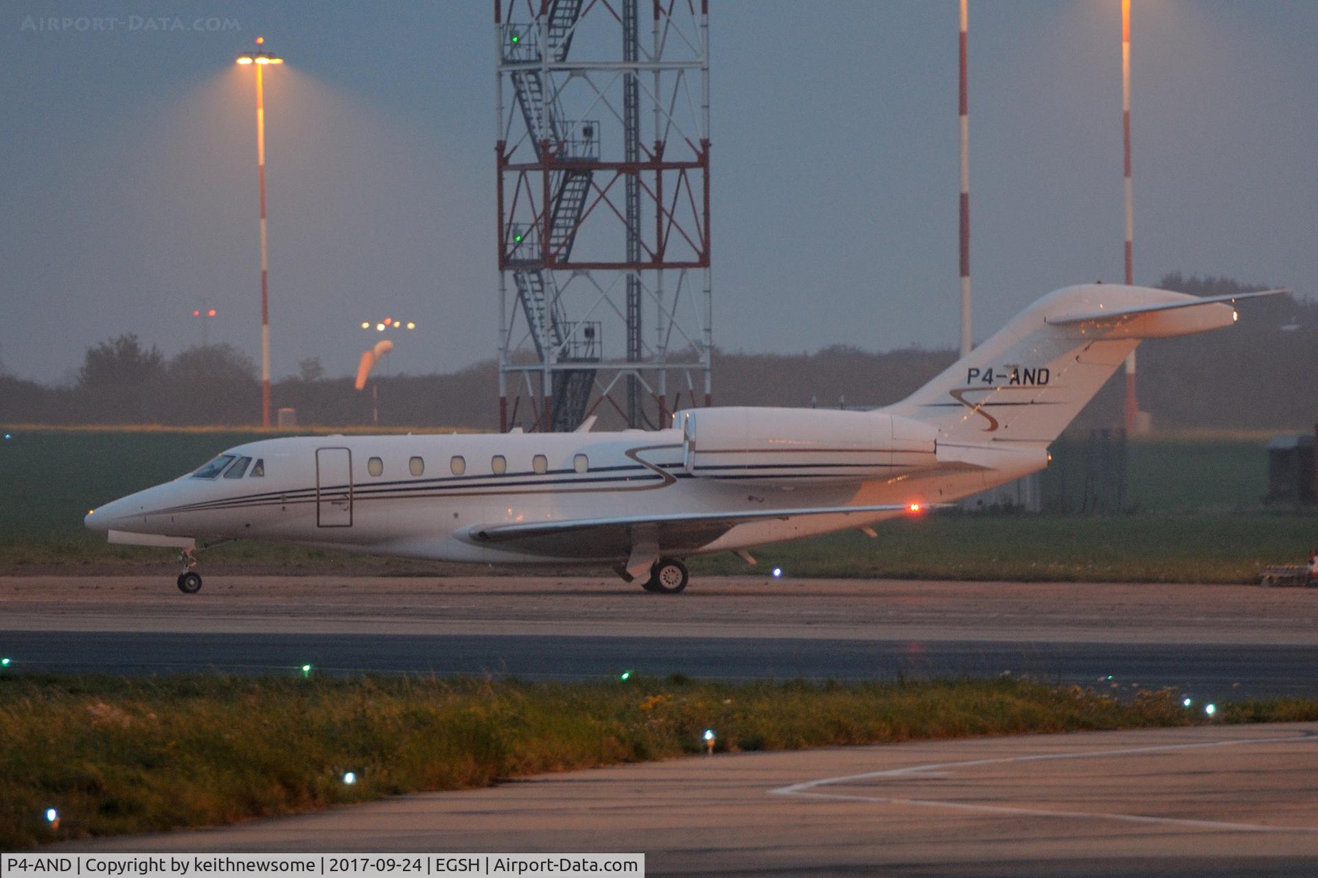 P4-AND, 1999 Cessna 750 Citation X Citation X C/N 750-0075, Nice late arrival.