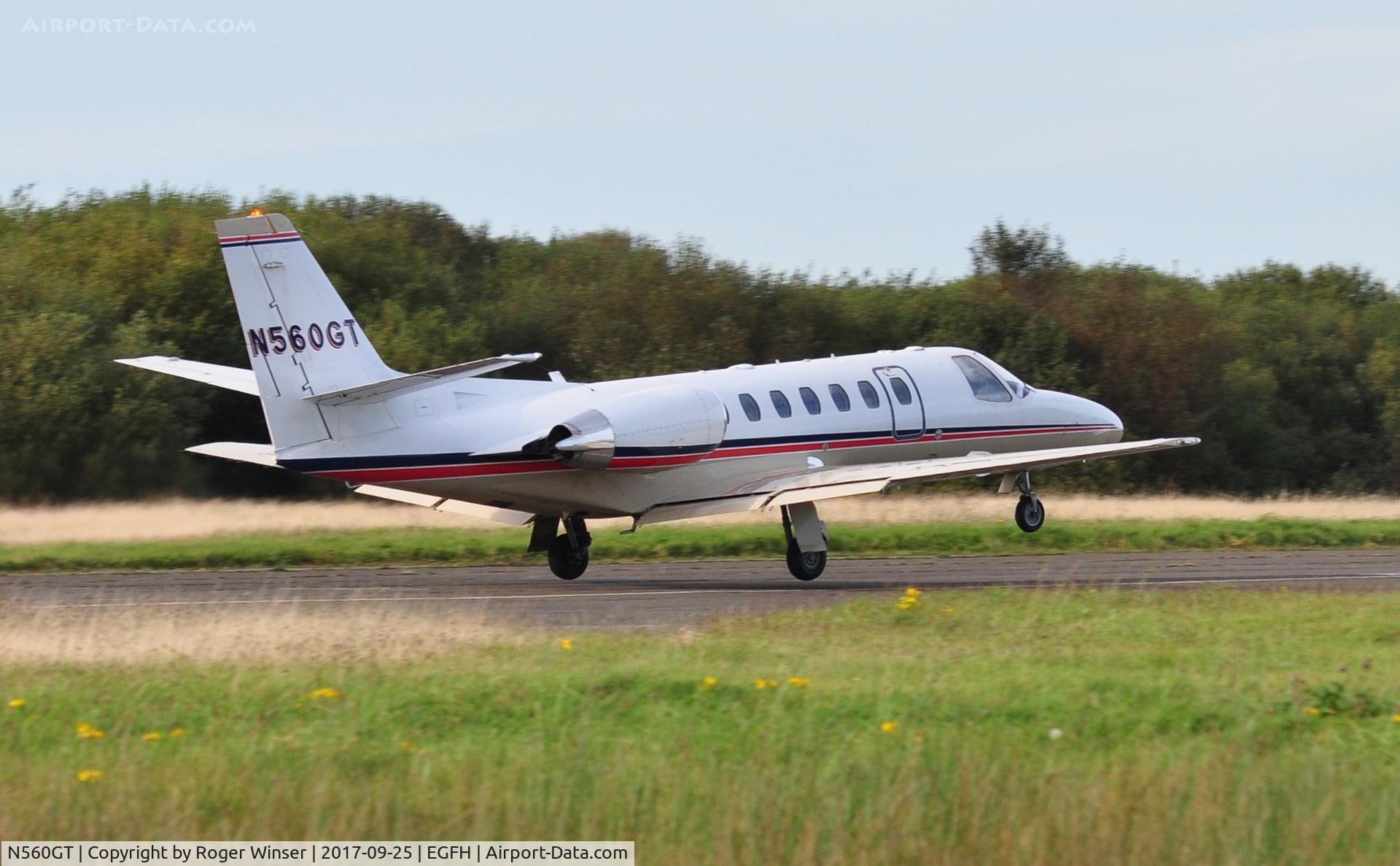 N560GT, 2001 Cessna 560 Citation Encore C/N 560-0588, Visiting Cessna Encore departing Runway 04.