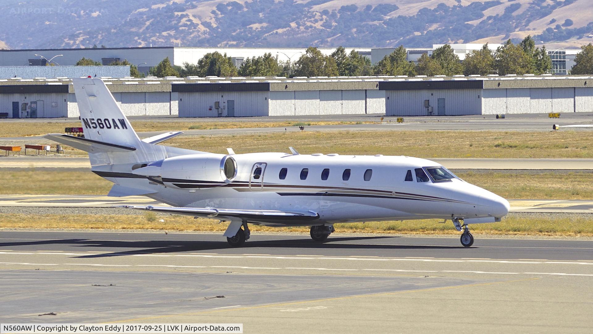 N560AW, 2003 Cessna 560XL C/N 560-5351, Livermore Airport California. 2017.