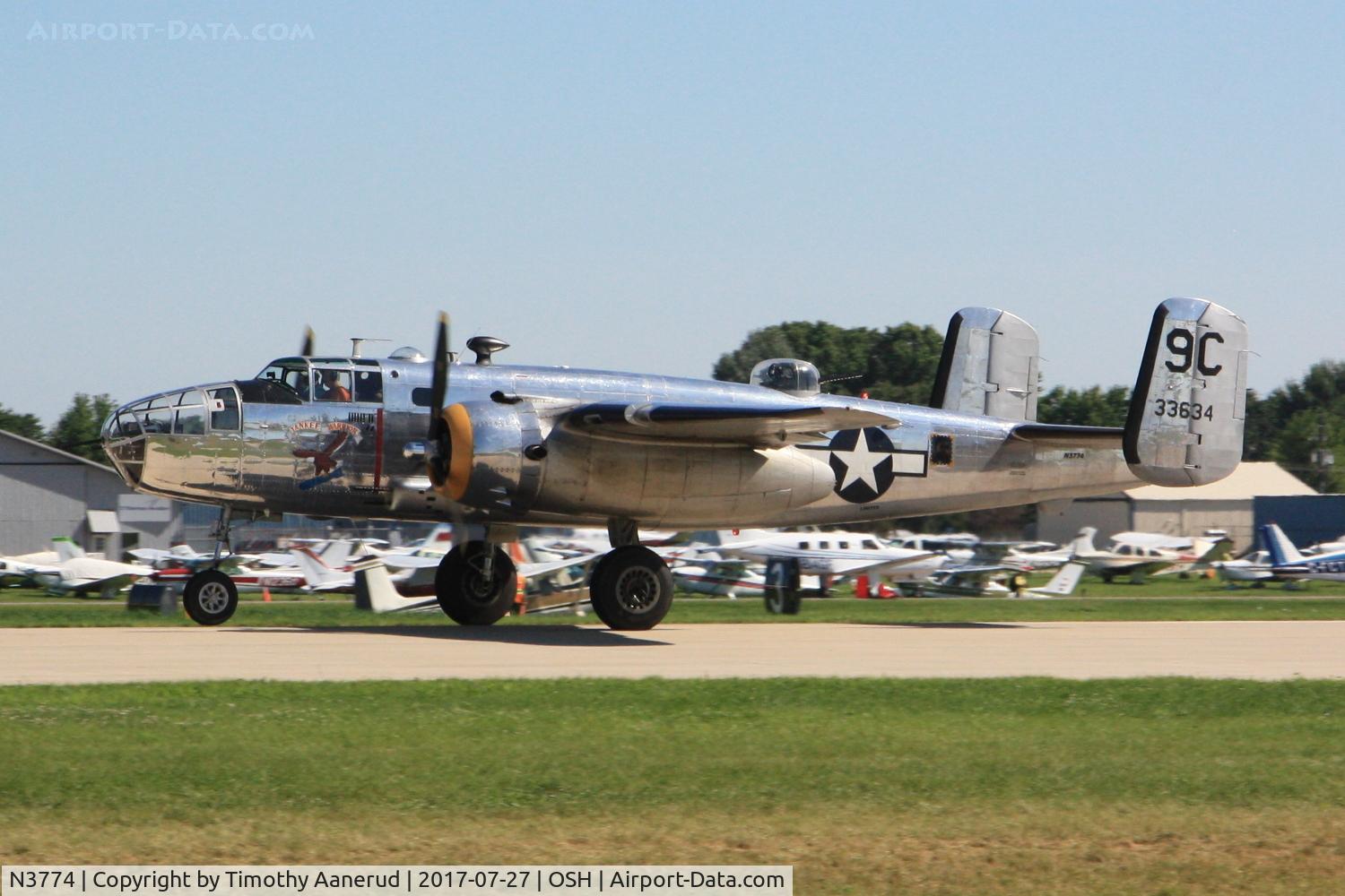 N3774, 1943 North American B-25D Mitchell C/N 100-23960, 1943 North American B-25D-35-NC Mitchell, c/n: 100-23960