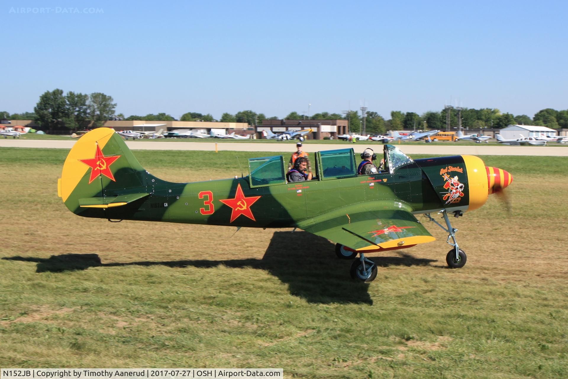 N152JB, 1981 Yakovlev (Aerostar) Yak-52 C/N 811403, 1981 Yakovlev (Aerostar) Yak-52, c/n: 811403