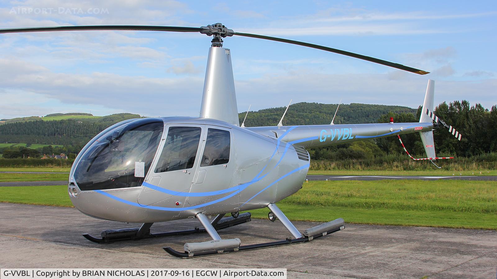 G-VVBL, 2006 Robinson R44 Raven II C/N 11606, Stop over.