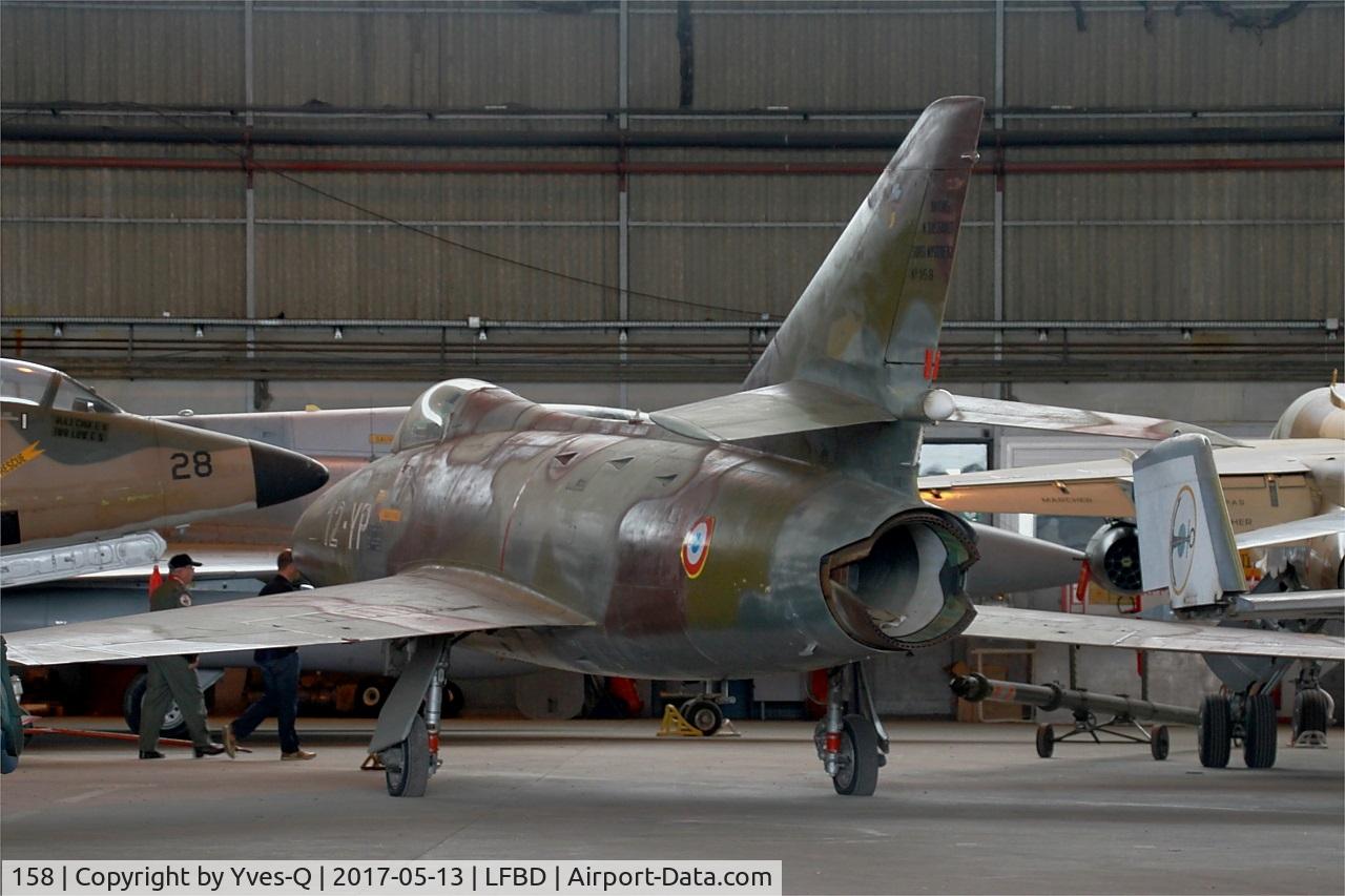 158, Dassault Super Mystere B.2 C/N 158, Dassault Super Mystere B.2,C.A.E.A museum, Bordeaux-Merignac Air base 106 (LFBD-BOD)