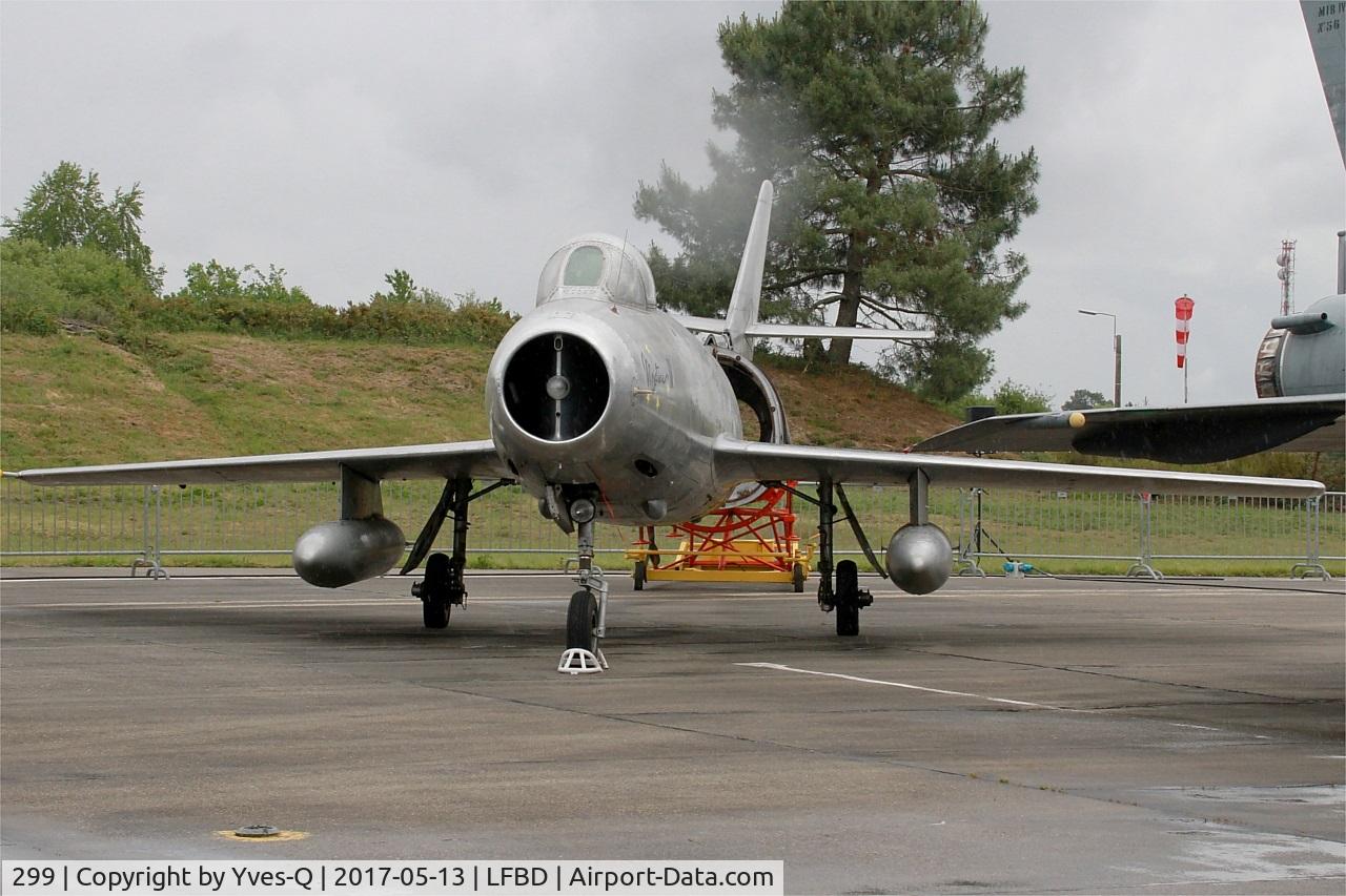 299, Dassault Mystere IVA C/N 299, Dassault MD 454 Mystère IV A, Preserved  at C.A.E.A museum, Bordeaux-Merignac Air base 106 (LFBD-BOD)