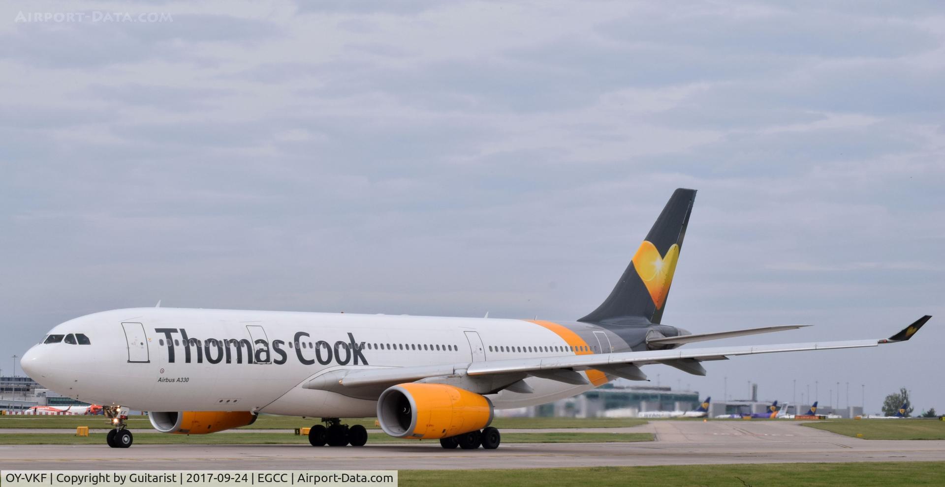 OY-VKF, 1999 Airbus A330-243 C/N 309, At Manchester