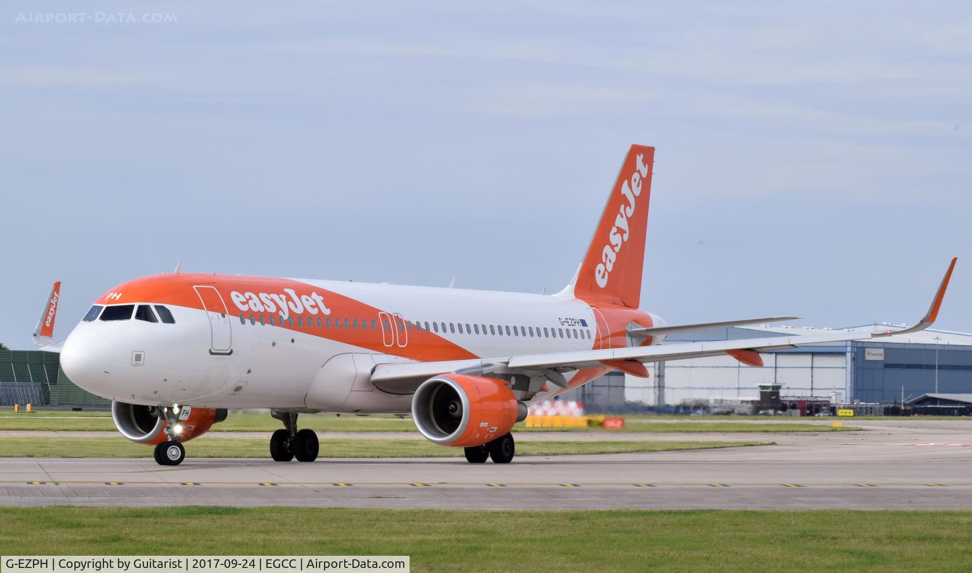 G-EZPH, 2016 Airbus A320-214 C/N 7093, At Manchester