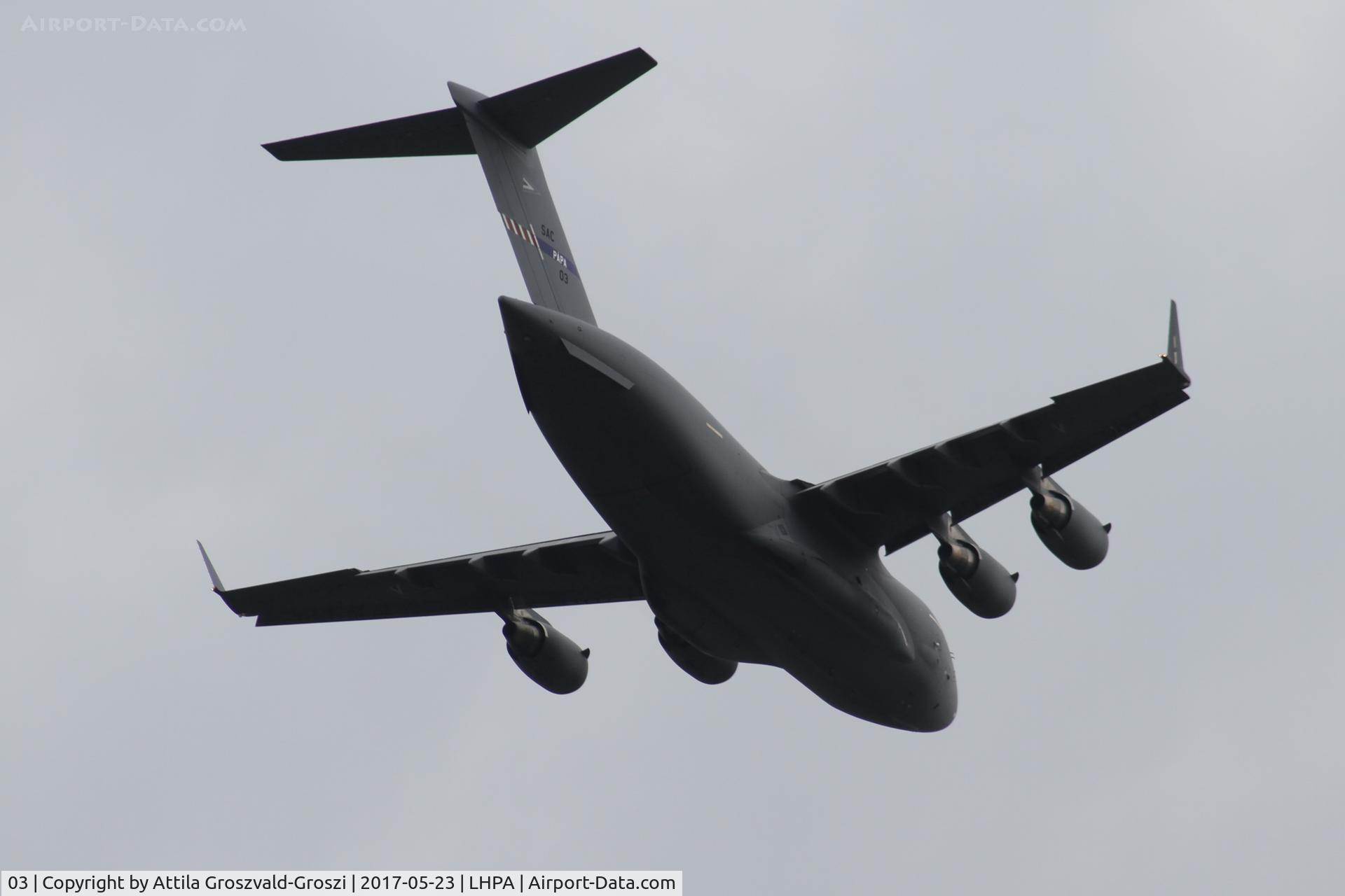 03, 2009 Boeing C-17A Globemaster III C/N F-211, Pápa Air Base, Hungary