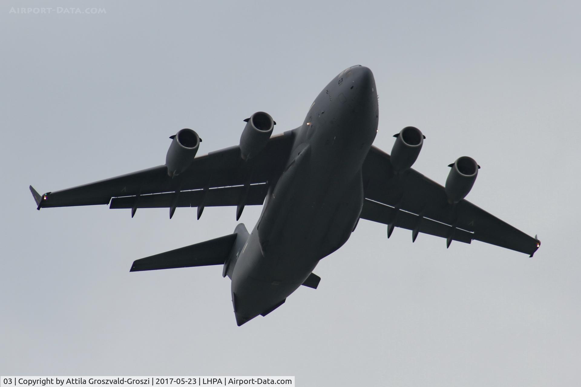 03, 2009 Boeing C-17A Globemaster III C/N F-211, Pápa Air Base, Hungary