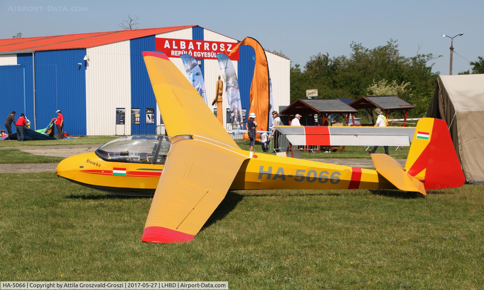HA-5066, 1963 Schleicher Ka-7 Rhonadler C/N 7069, Börgönd Airport, Hungary