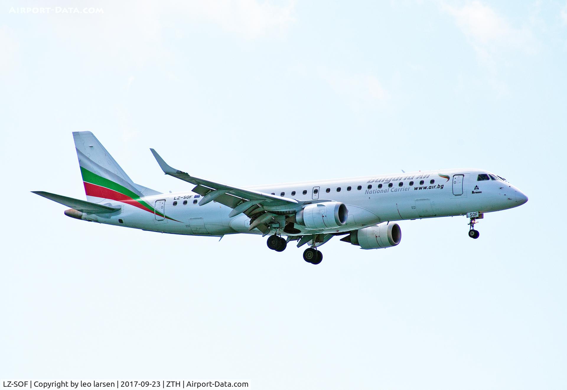 LZ-SOF, 2012 Embraer 190AR (ERJ-190-100IGW) C/N 19000492, Zakyntos Greece 23.9.2017