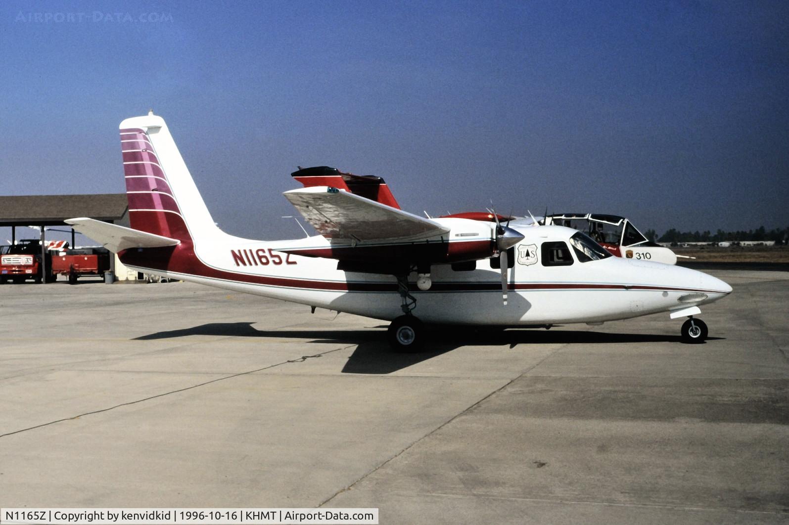 N1165Z, 1965 Aero Commander 500B Commander C/N 1555-198, At Hemet.