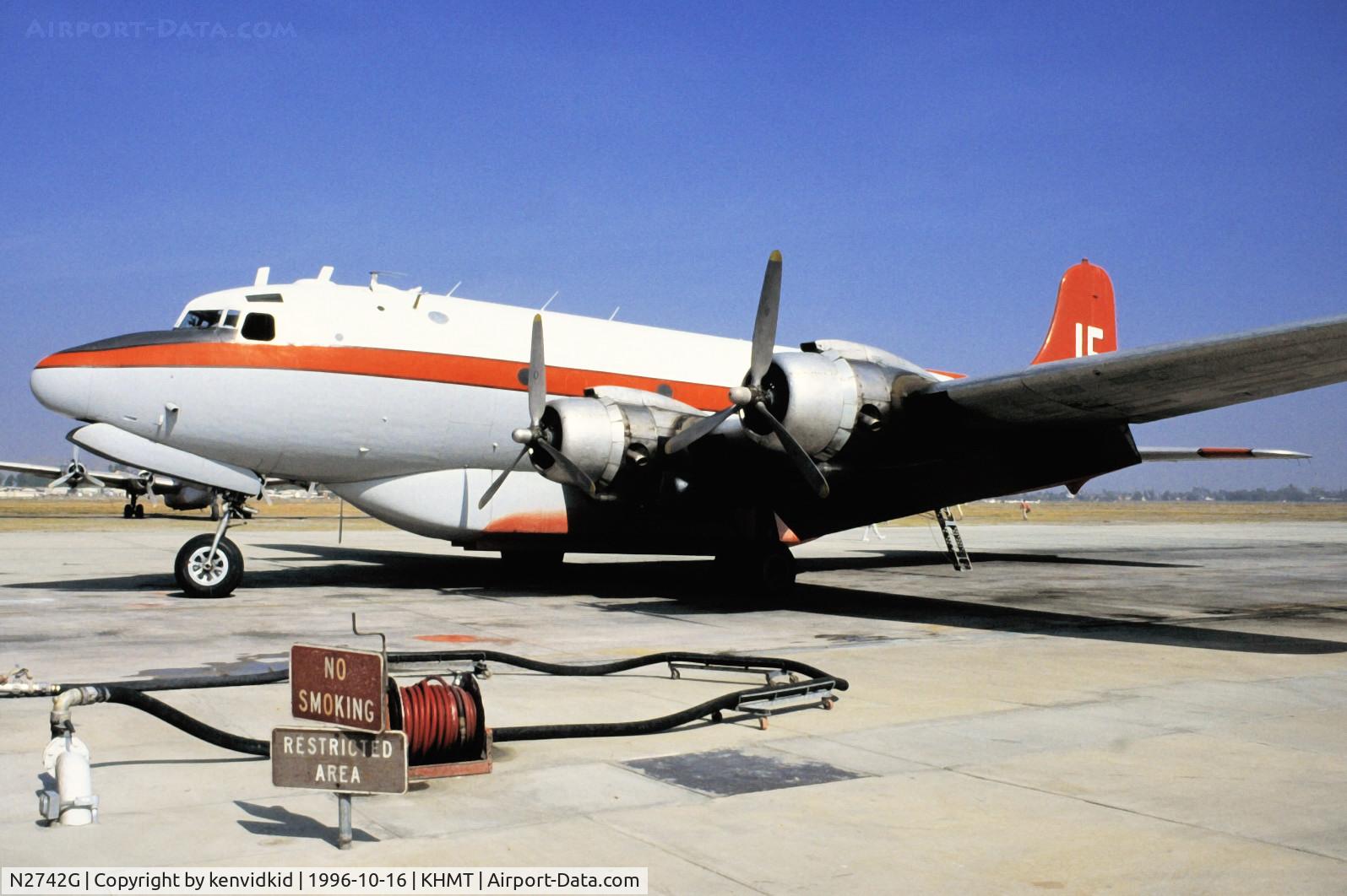 N2742G, 1945 Douglas C54G-DC C/N 36089, At Hemet.