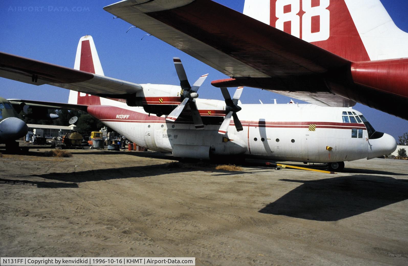 N131FF, 1957 Lockheed C-130A Hercules C/N 182-3138, At Hemet.