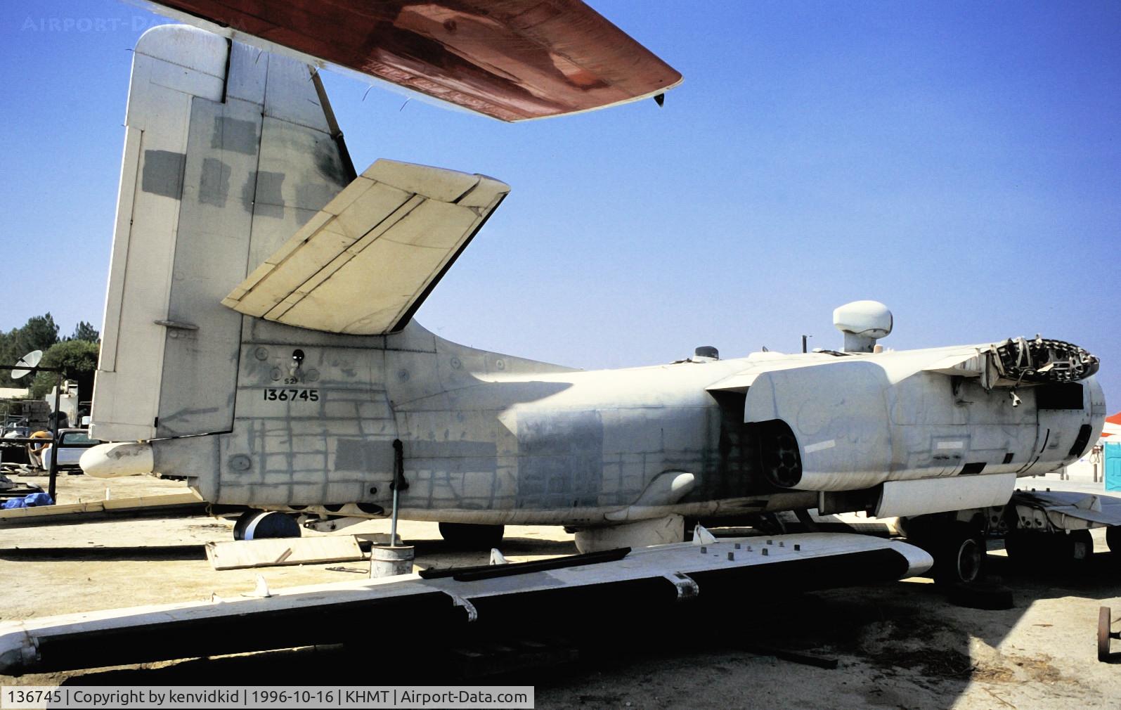 136745, Grumman S2F-1 Tracker C/N 654, At Hemet, ex JASDF 4146, now on display at the Hemet memorial park.