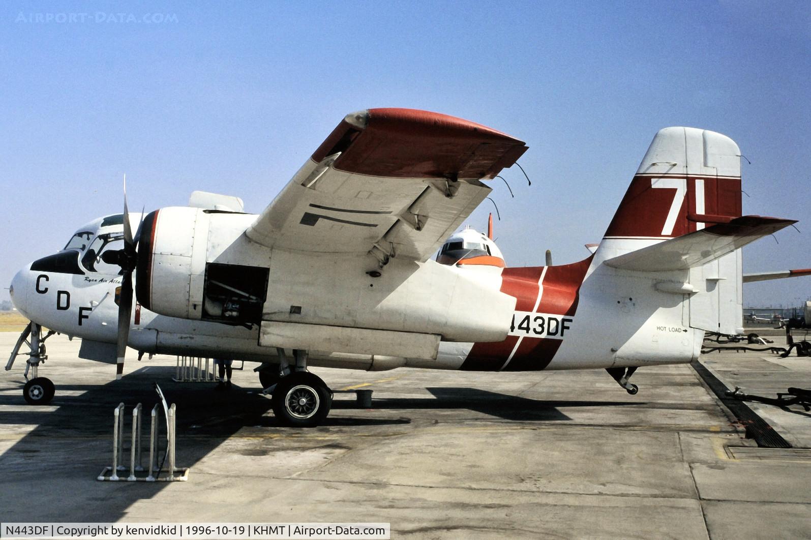 N443DF, Grumman S2F-1 Tracker C/N 195, At Hemet.