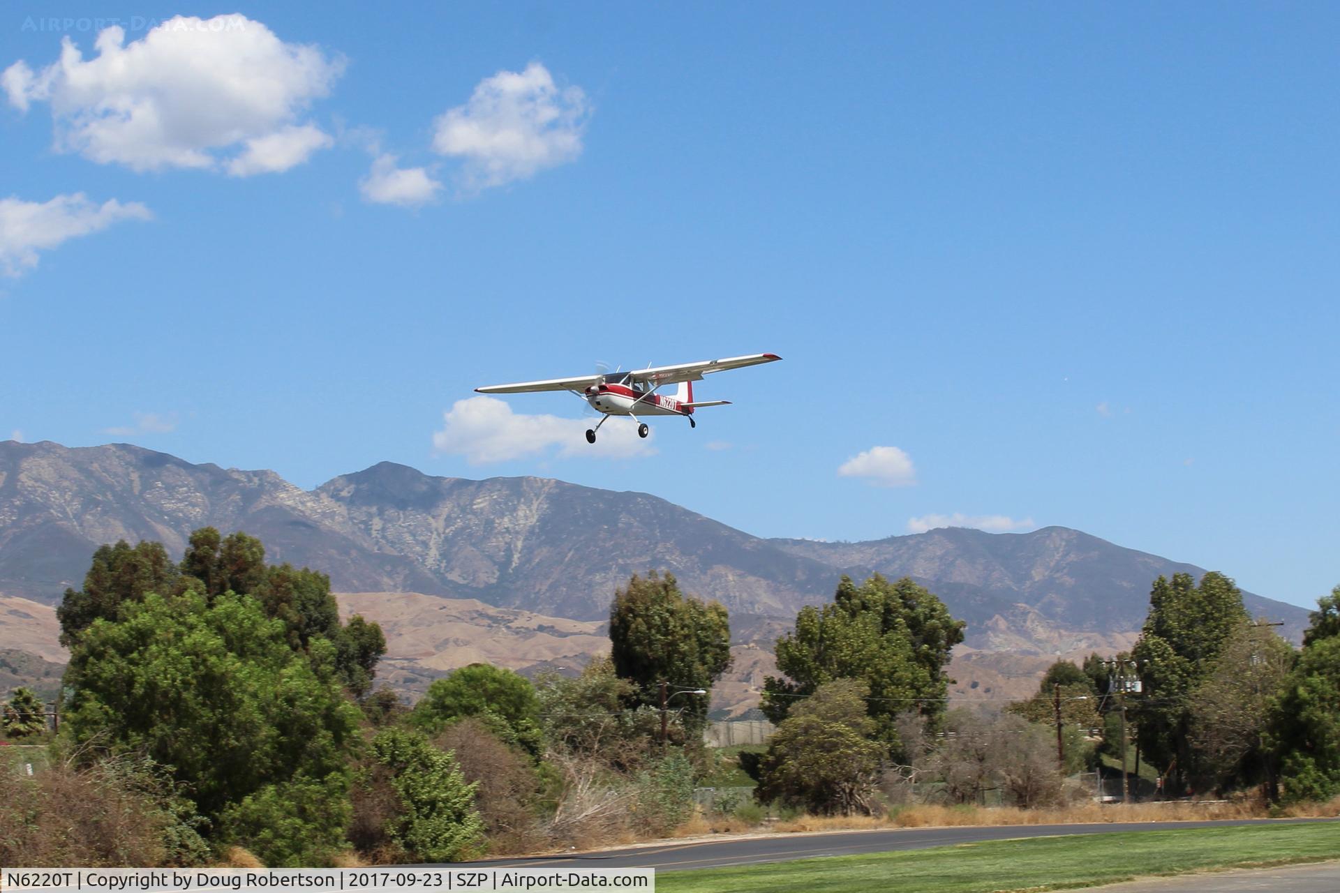N6220T, 1964 Cessna 150E C/N 15060920, 1964 Cessna 150E, Continental O-200 100 Hp, on final Rwy 22