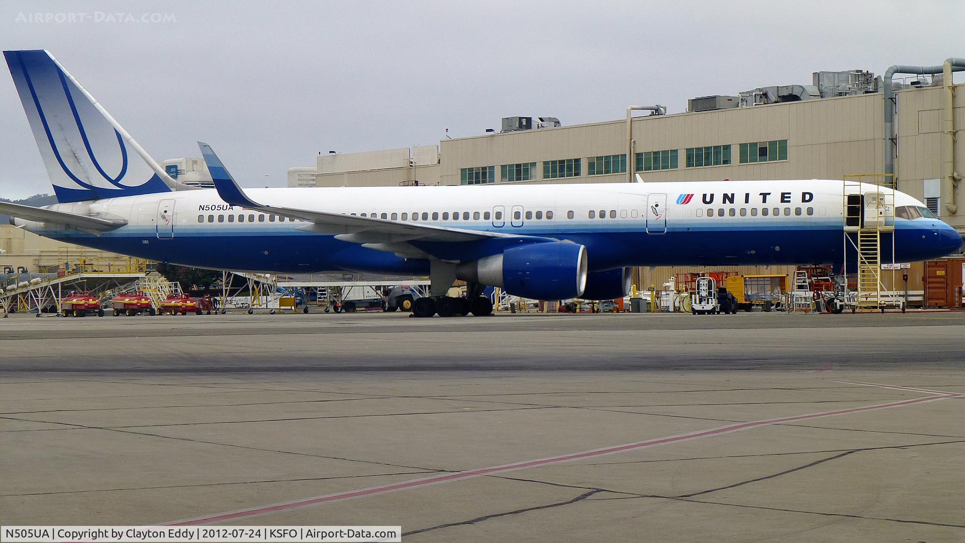 N505UA, 1989 Boeing 757-222 C/N 24626, SFO 2012.