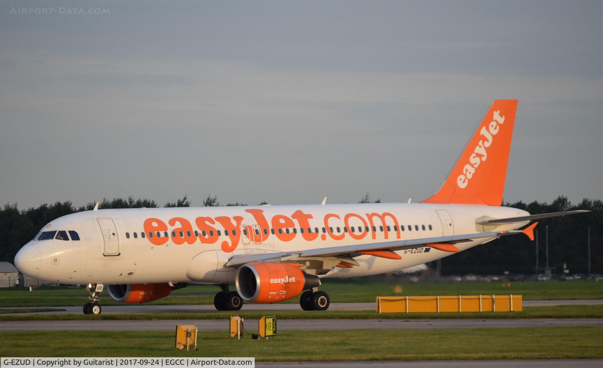 G-EZUD, 2011 Airbus A320-214 C/N 4636, At Manchester