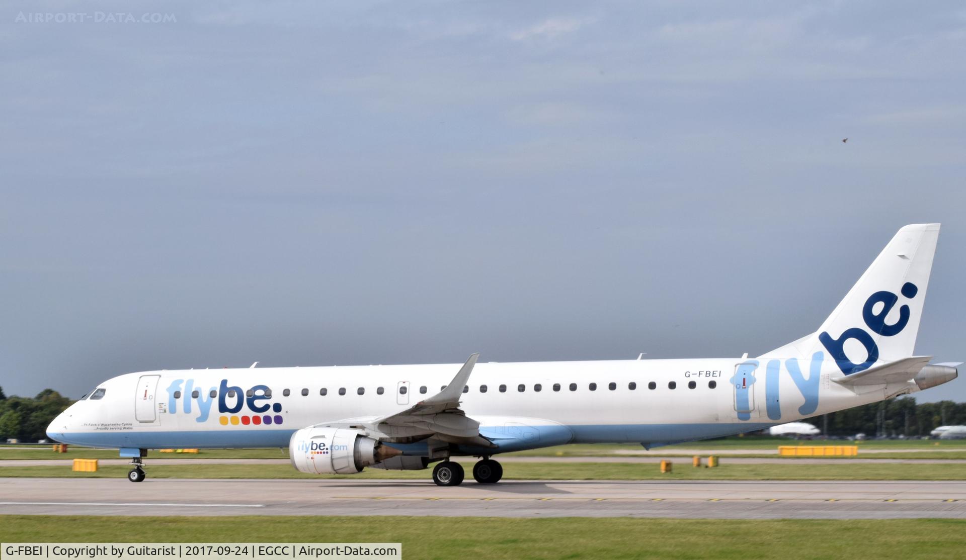 G-FBEI, 2007 Embraer 195LR (ERJ-190-200LR) C/N 19000143, At Manchester
