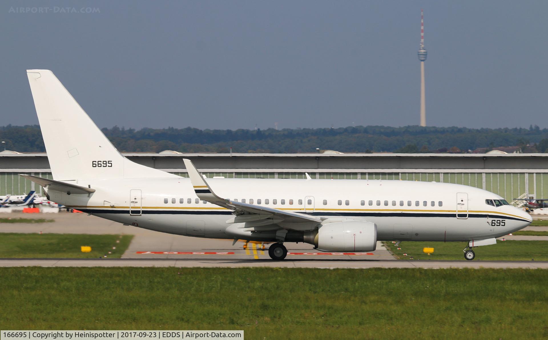 166695, 2010 Boeing C-40A Clipper C/N 40574, 166695 at Stuttgart Airport.