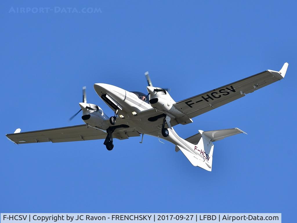F-HCSV, 2008 Diamond DA-42 Twin Star C/N 42.371, IROISE AERO FORMATION from Brest touch and go