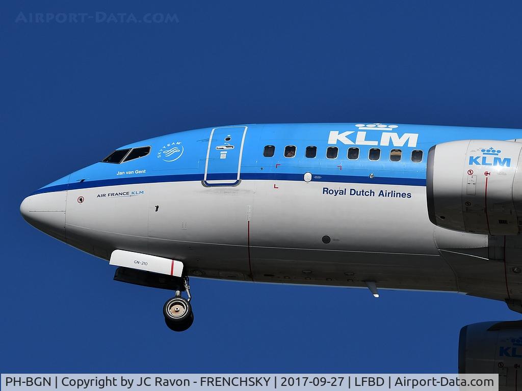 PH-BGN, 2011 Boeing 737-7K2 C/N 38125, KL1297 landing runway 23 from Amsterdam (AMS)
