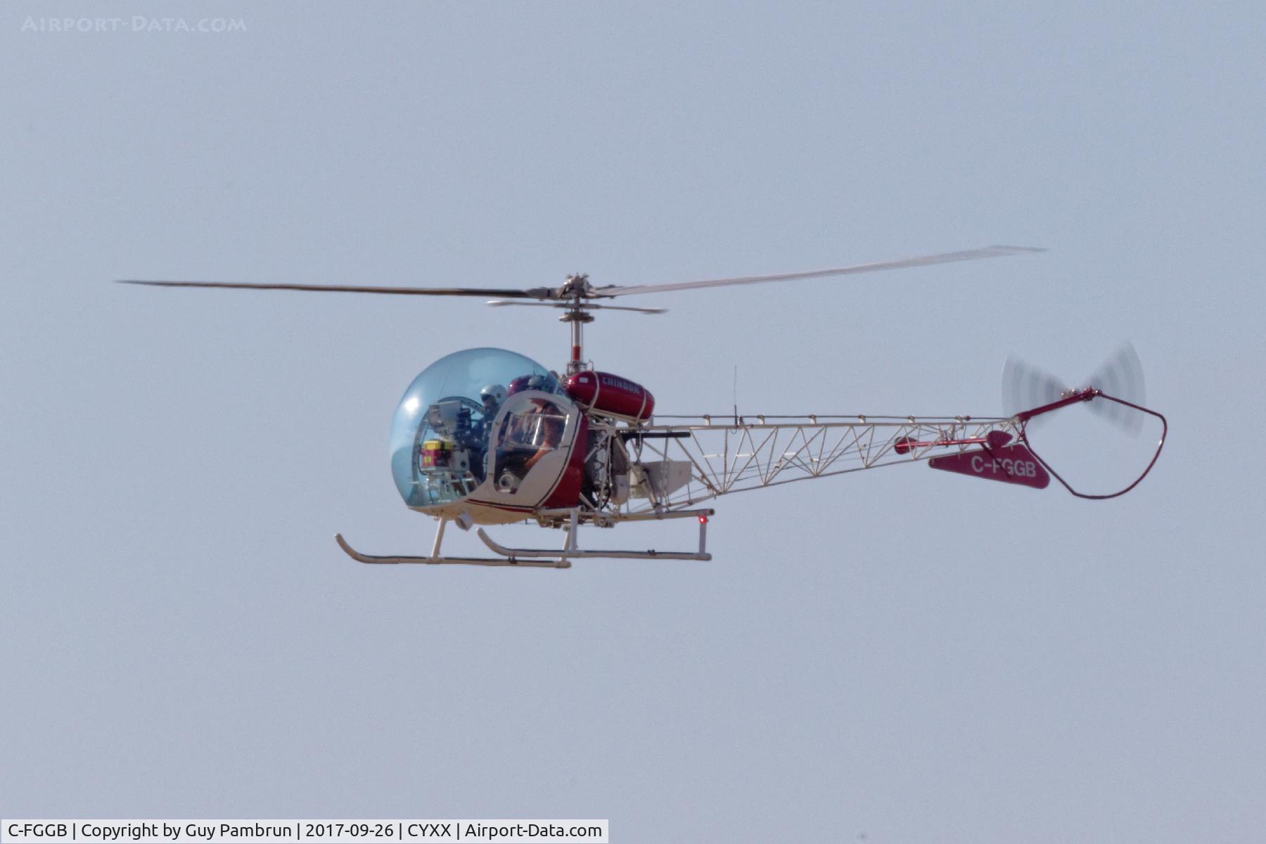 C-FGGB, 1952 Bell 47G-2 C/N 477, Landing