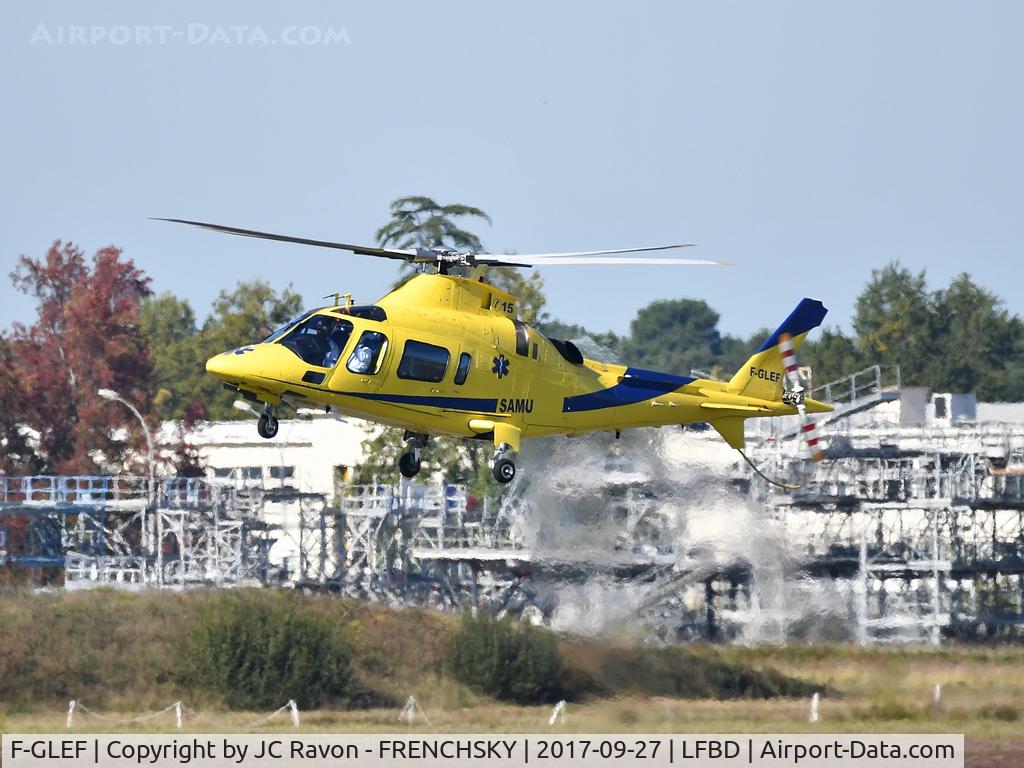 F-GLEF, 1998 Agusta A-109E Power C/N 11027, SAMU from Haut Lévéque hospital