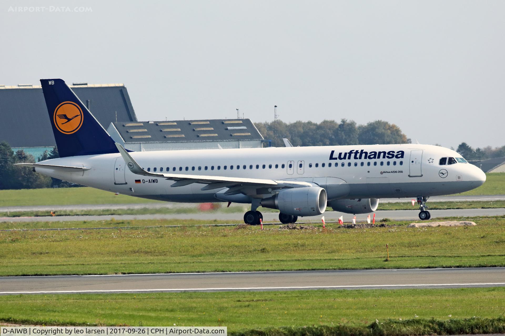 D-AIWB, 2017 Airbus A320-214 C/N 7699, Copenhagen Kastrup 26.9.2017