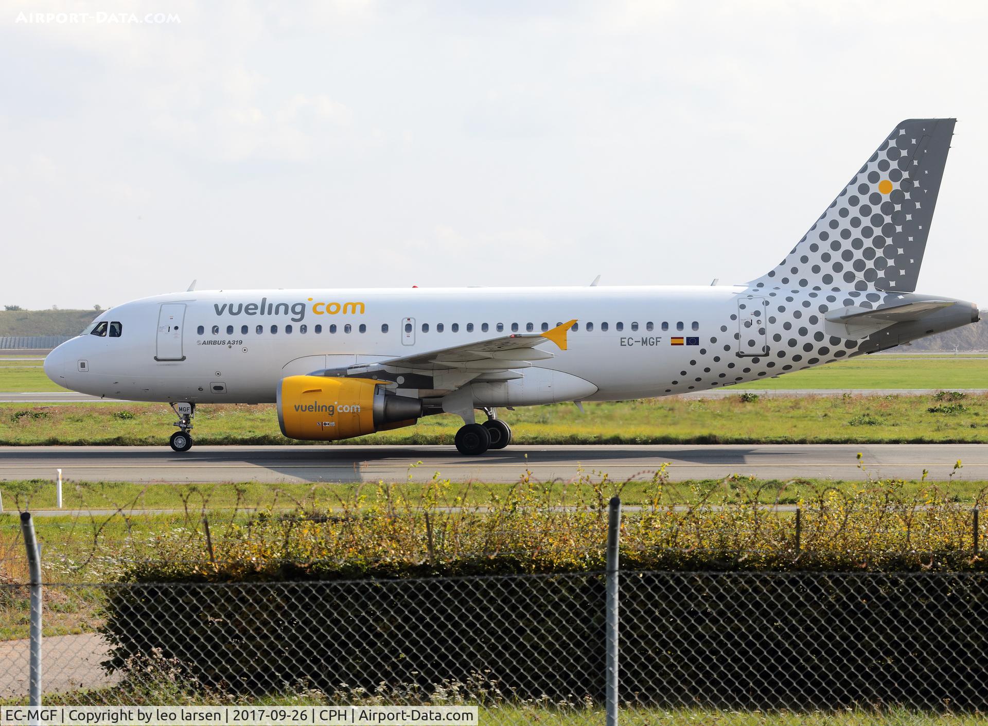 EC-MGF, 2007 Airbus A319-111 C/N 3028, Copenhagen Kastrup 26.9.2017