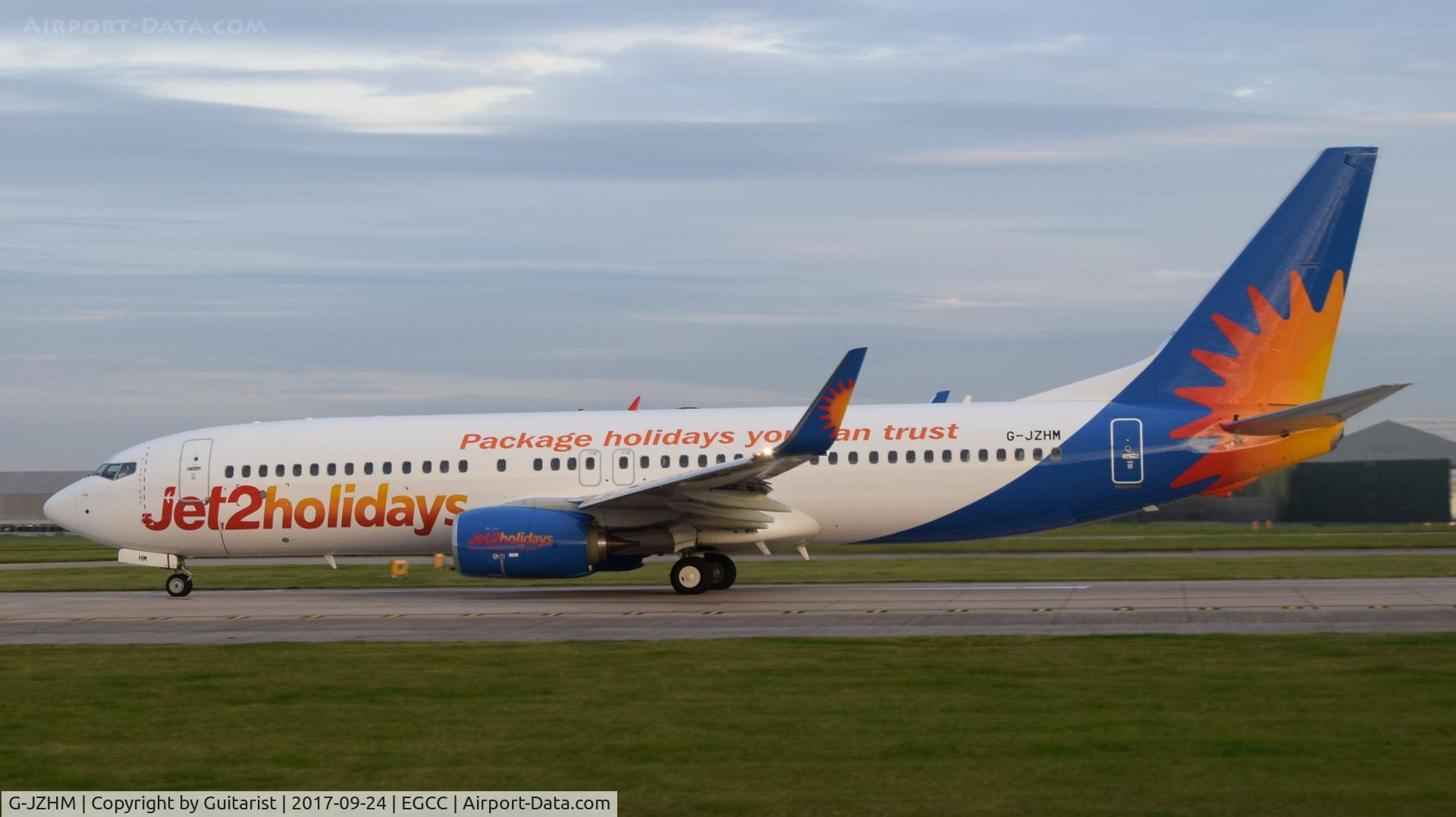 G-JZHM, 2016 Boeing 737-8MG C/N 63570, At Manchester