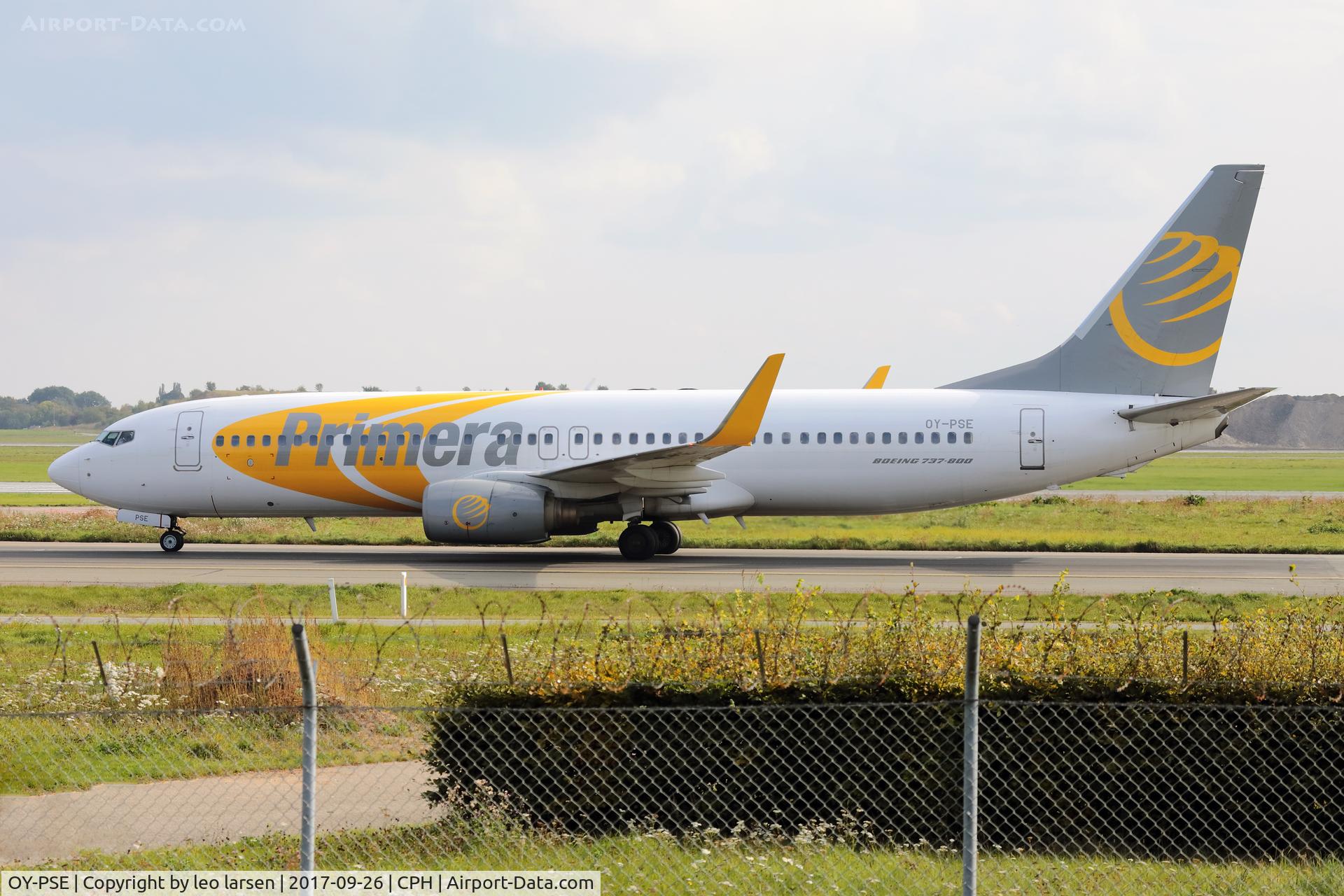 OY-PSE, 2000 Boeing 737-809 C/N 30664, Copenhagen Kastrup 26.9.2017