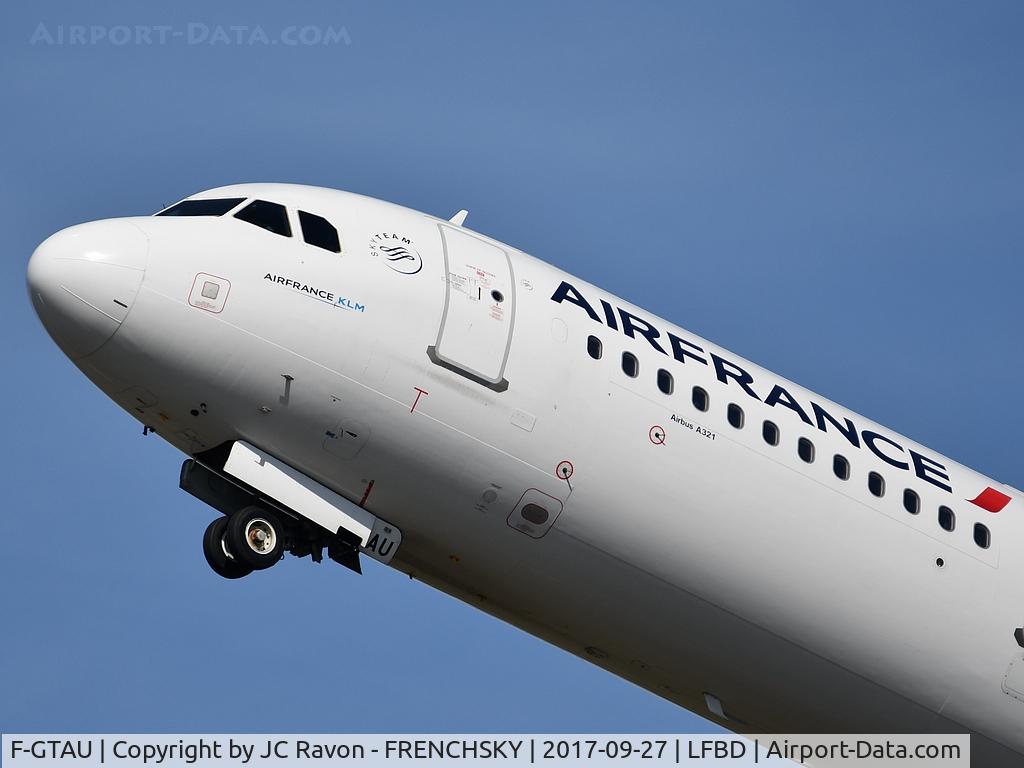 F-GTAU, 2009 Airbus A321-212 C/N 3814, AF7627 take off runway 23 to Paris CDG