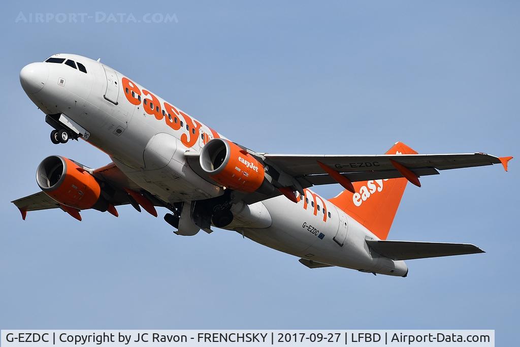 G-EZDC, 2003 Airbus A319-111 C/N 2043, EasyJet U22756 take off runway 23 to Milan (MXP)