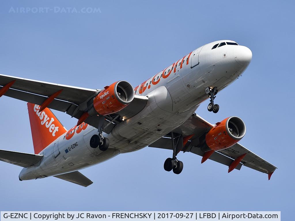 G-EZNC, 2003 Airbus A319-111 C/N 2050, U22033 from London (LTN) landing runway 23
