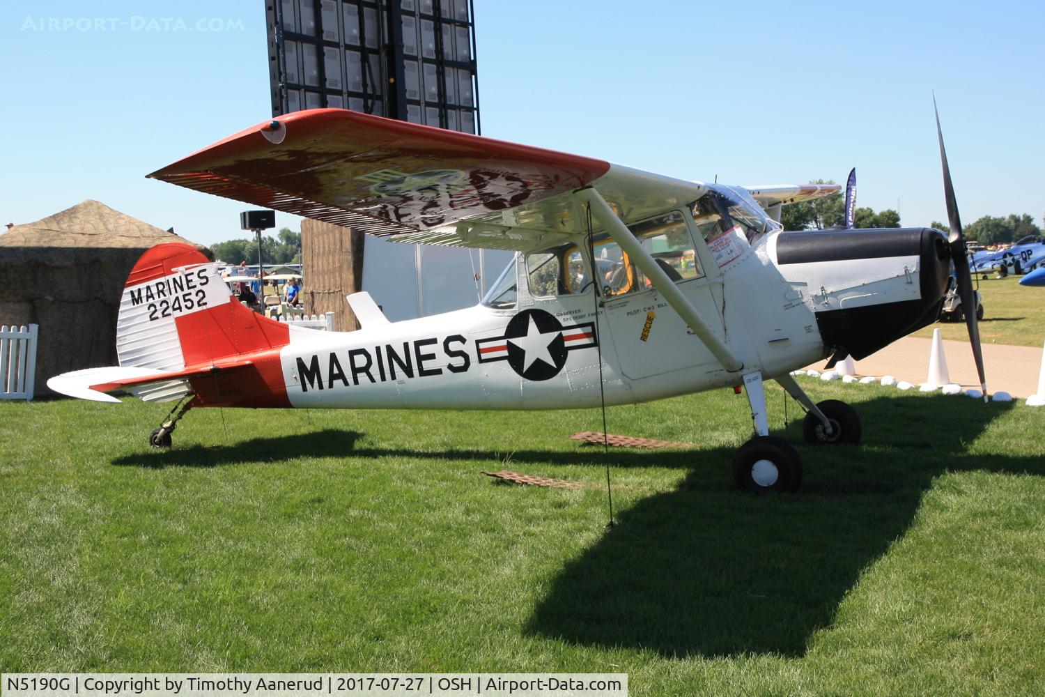 N5190G, 1951 Cessna 305A C/N 22452, 1951 Cessna 305A, c/n: 22452