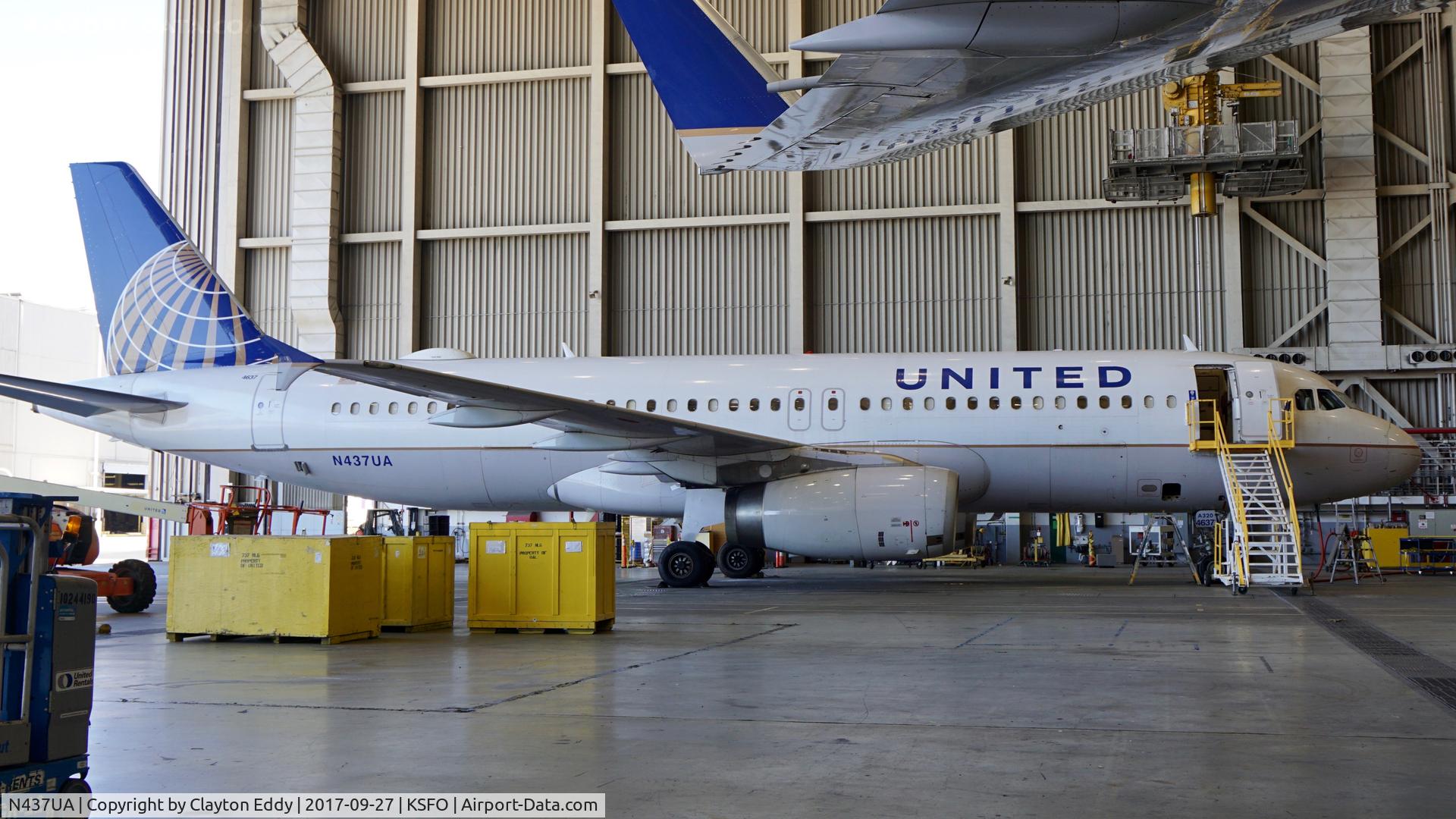 N437UA, 1997 Airbus A320-232 C/N 655, SFO 2017.