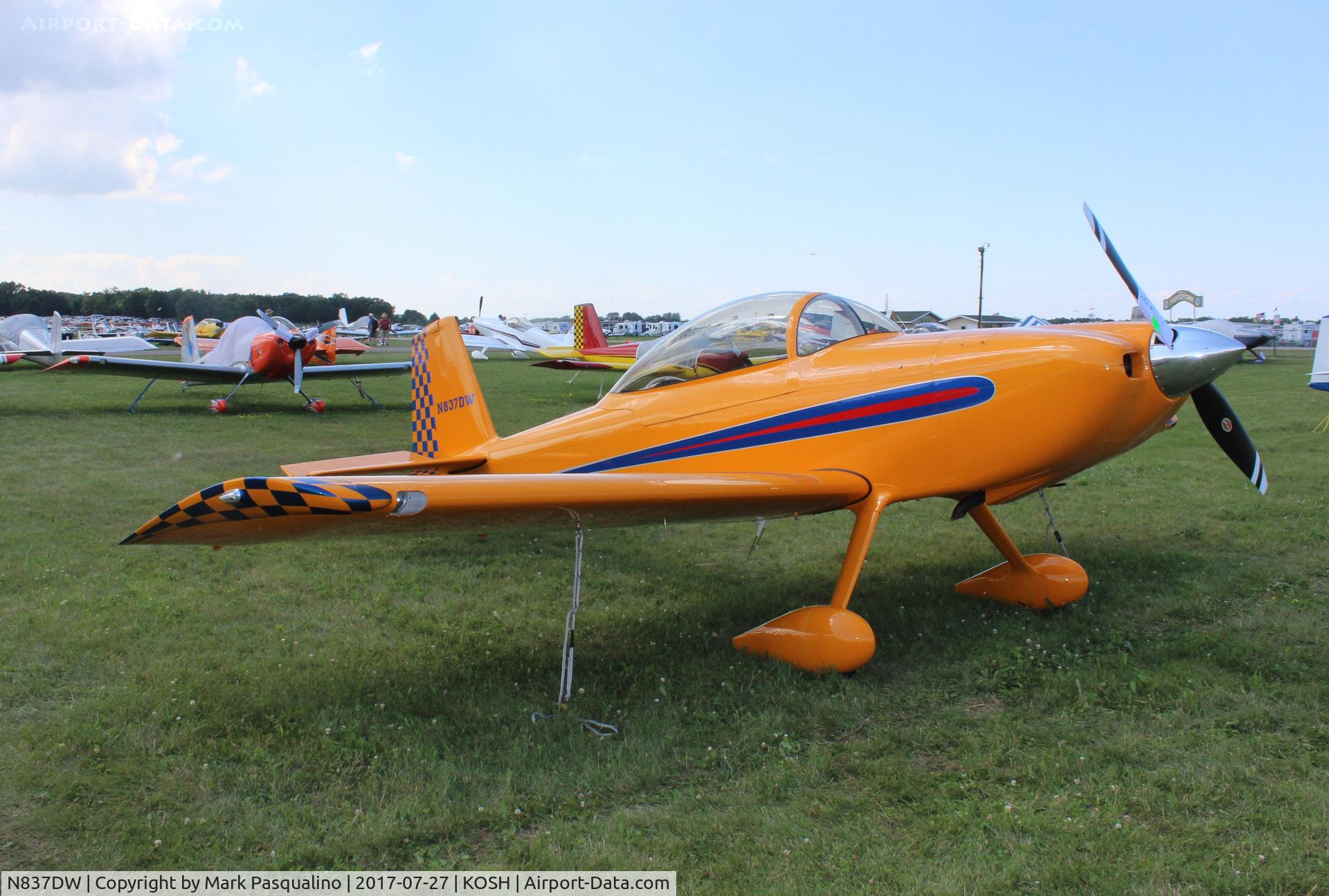 N837DW, 2016 Vans RV-8 C/N 83137, Vans RV-8